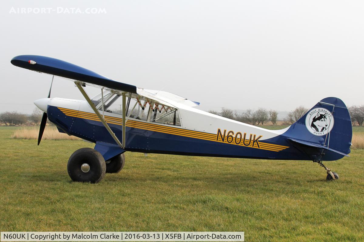 N60UK, 2008 Aviat A-1C-180 Husky C/N 3006, Aviat A-1C-180, Fishburn Airfield, March 13th 2016.