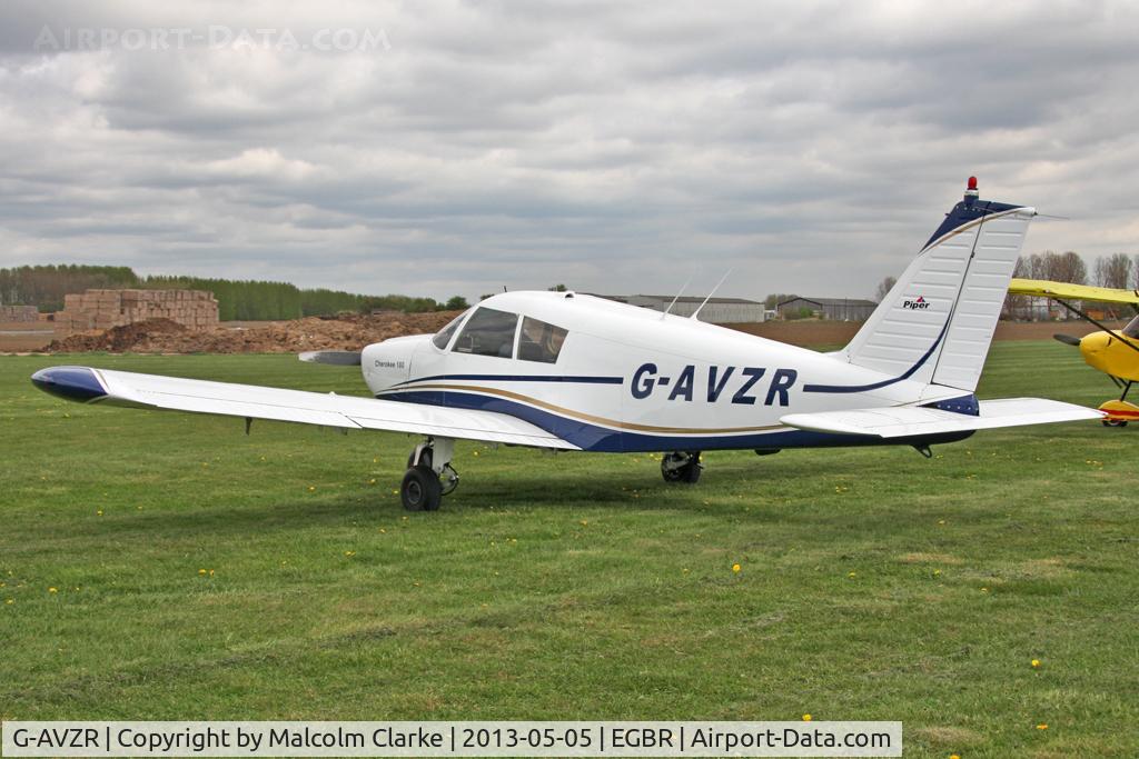 G-AVZR, 1967 Piper PA-28-180 Cherokee C C/N 28-4114, Piper PA-28-180 Cherokee C at The Real Aeroplane Company's May-hem Fly-In, Breighton Airfield, May 2013.