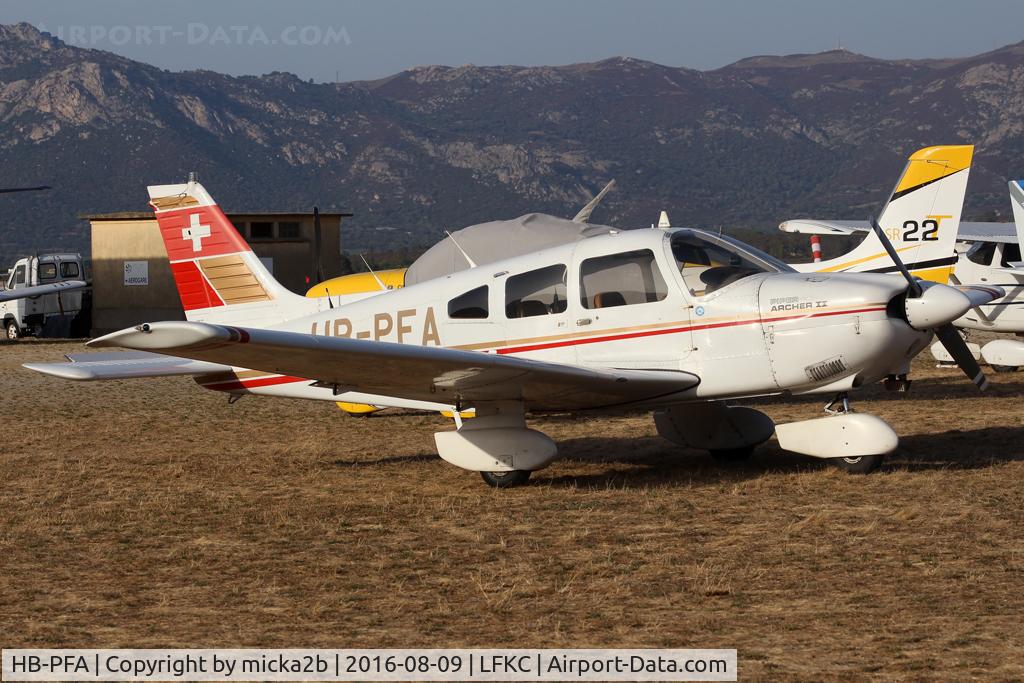 HB-PFA, 1979 Piper PA-28-181 Archer C/N 28-8090159, Parked
