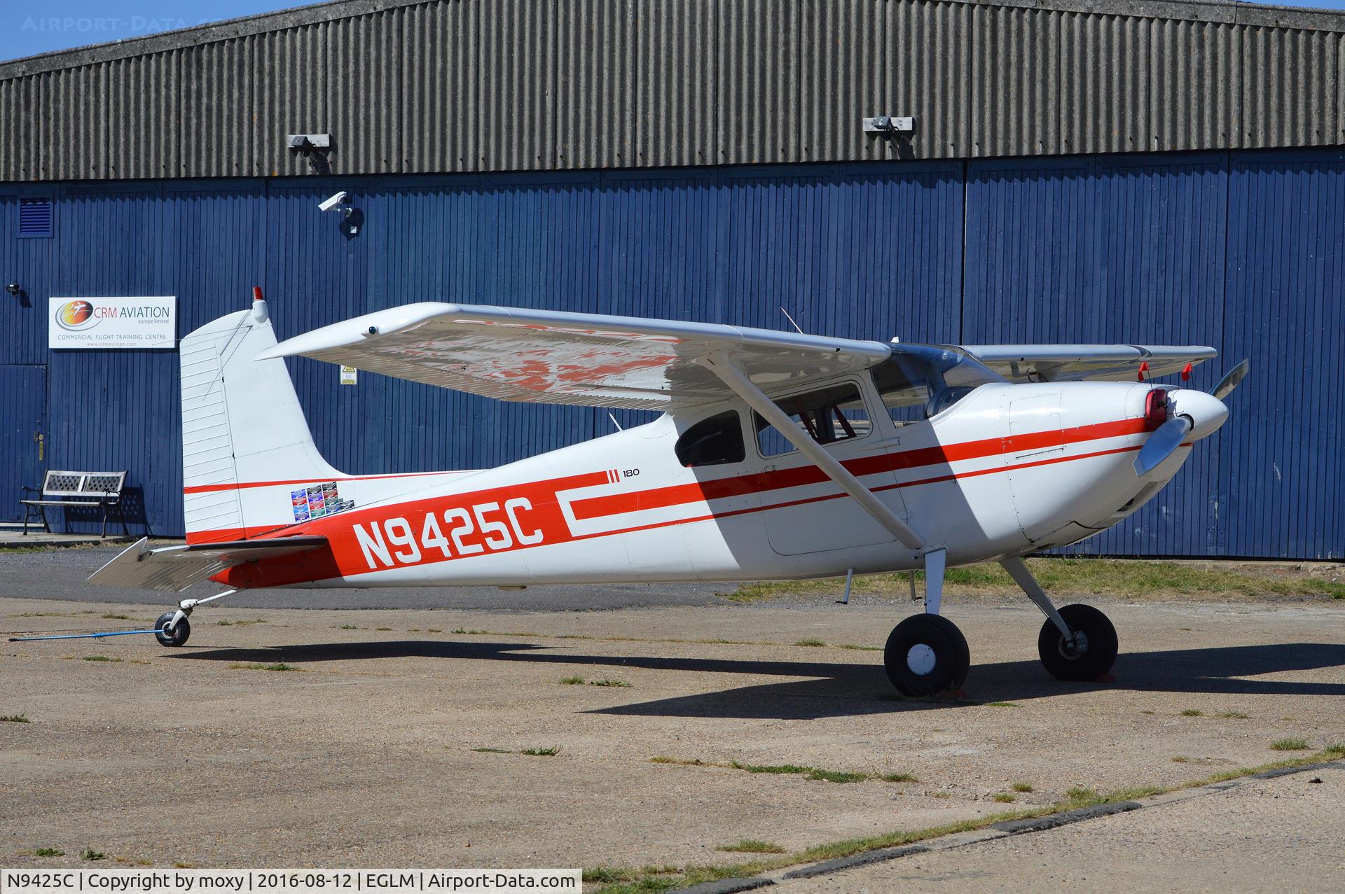 N9425C, 1955 Cessna 180 C/N 31823, Cessna 180 at White Waltham.