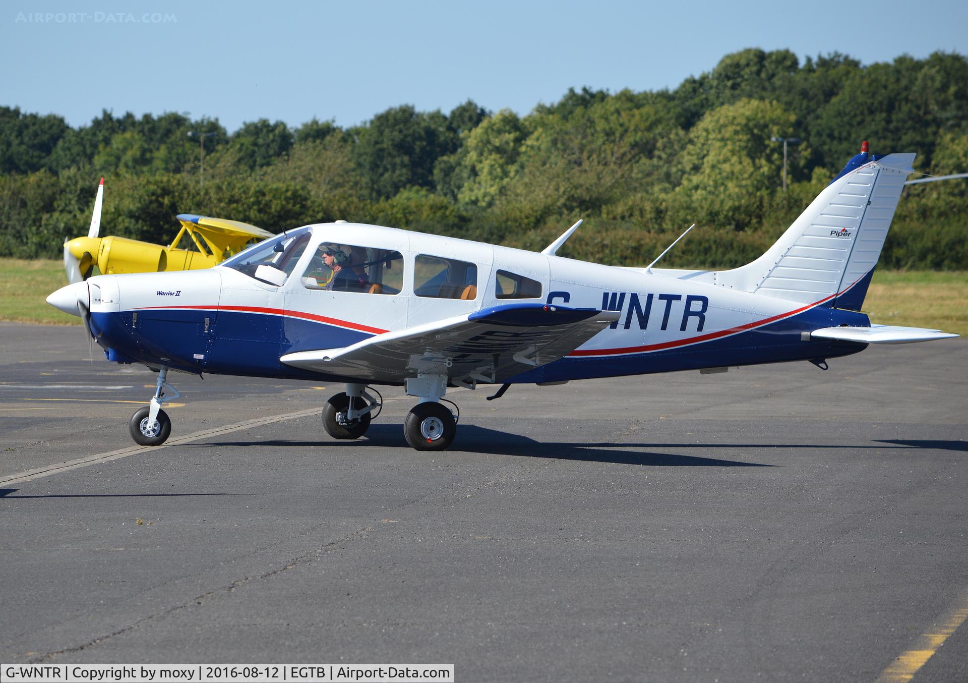 G-WNTR, 1977 Piper PA-28-161 Cherokee Warrior II C/N 28-7816281, Piper Cherokee Warrior II at Wycombe Air Park.