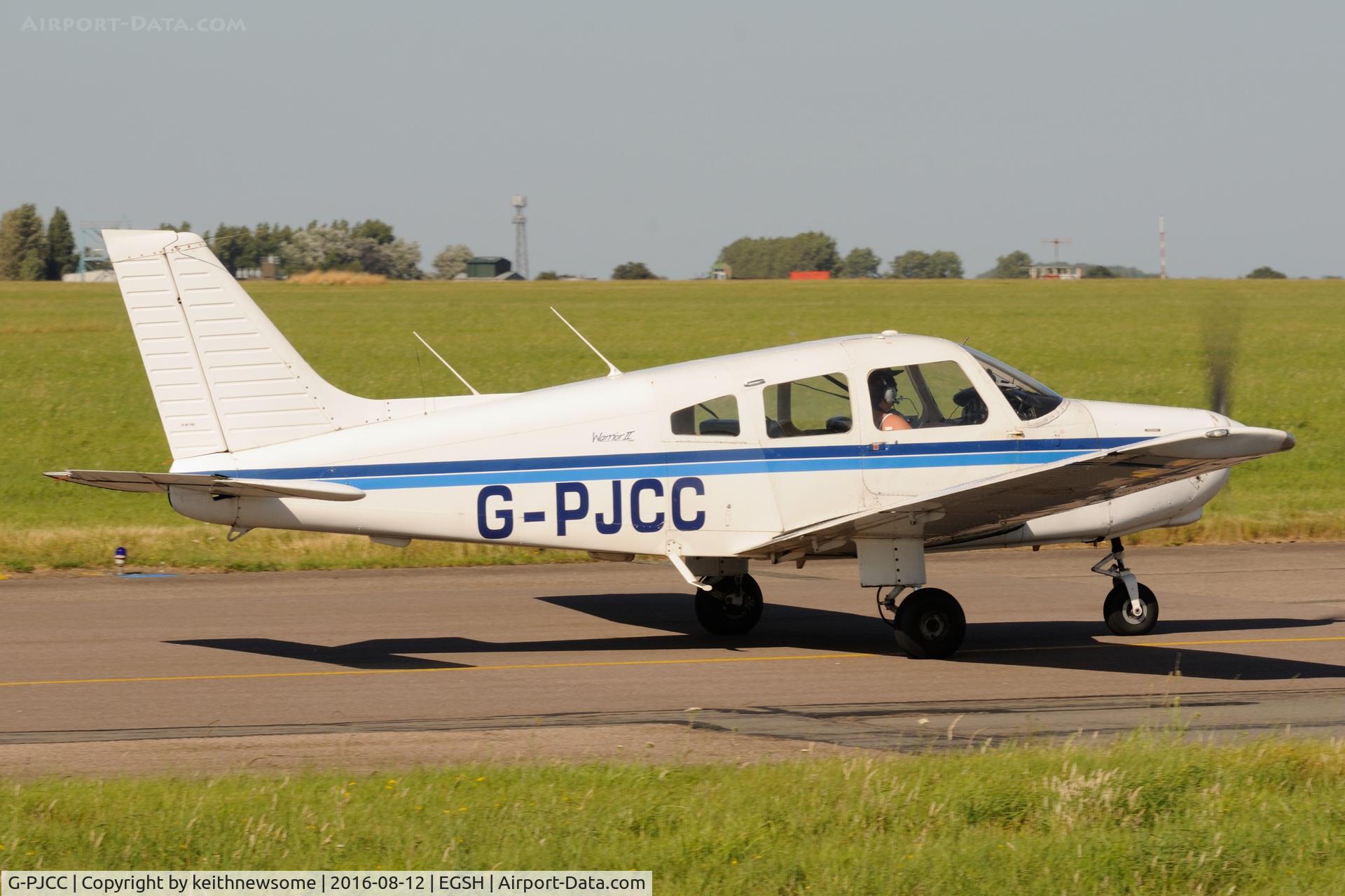 G-PJCC, 1988 Piper PA-28-161 Cherokee Warrior II C/N 2816043, Nice Visitor.