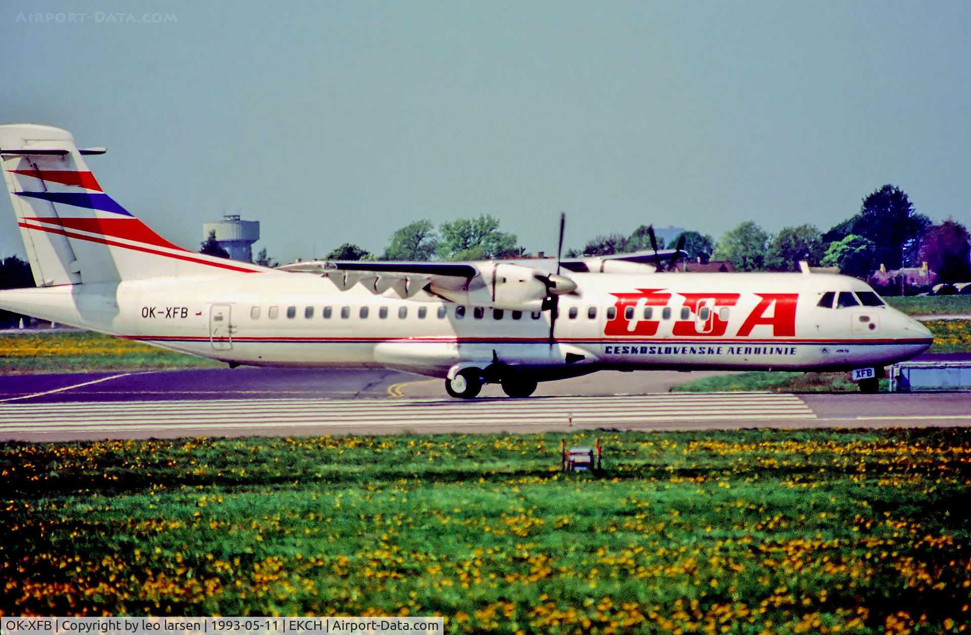 OK-XFB, 1992 ATR 72-202 C/N 297, Copenhagen 11.5.93