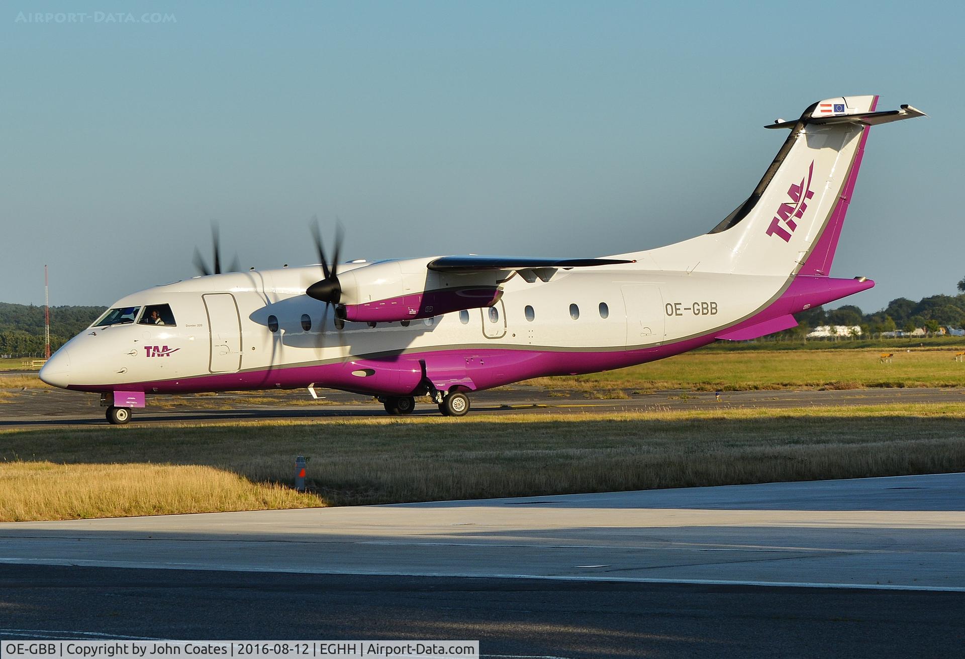 OE-GBB, 1996 Dornier 328-110 C/N 3078, Taxiing in on arrival