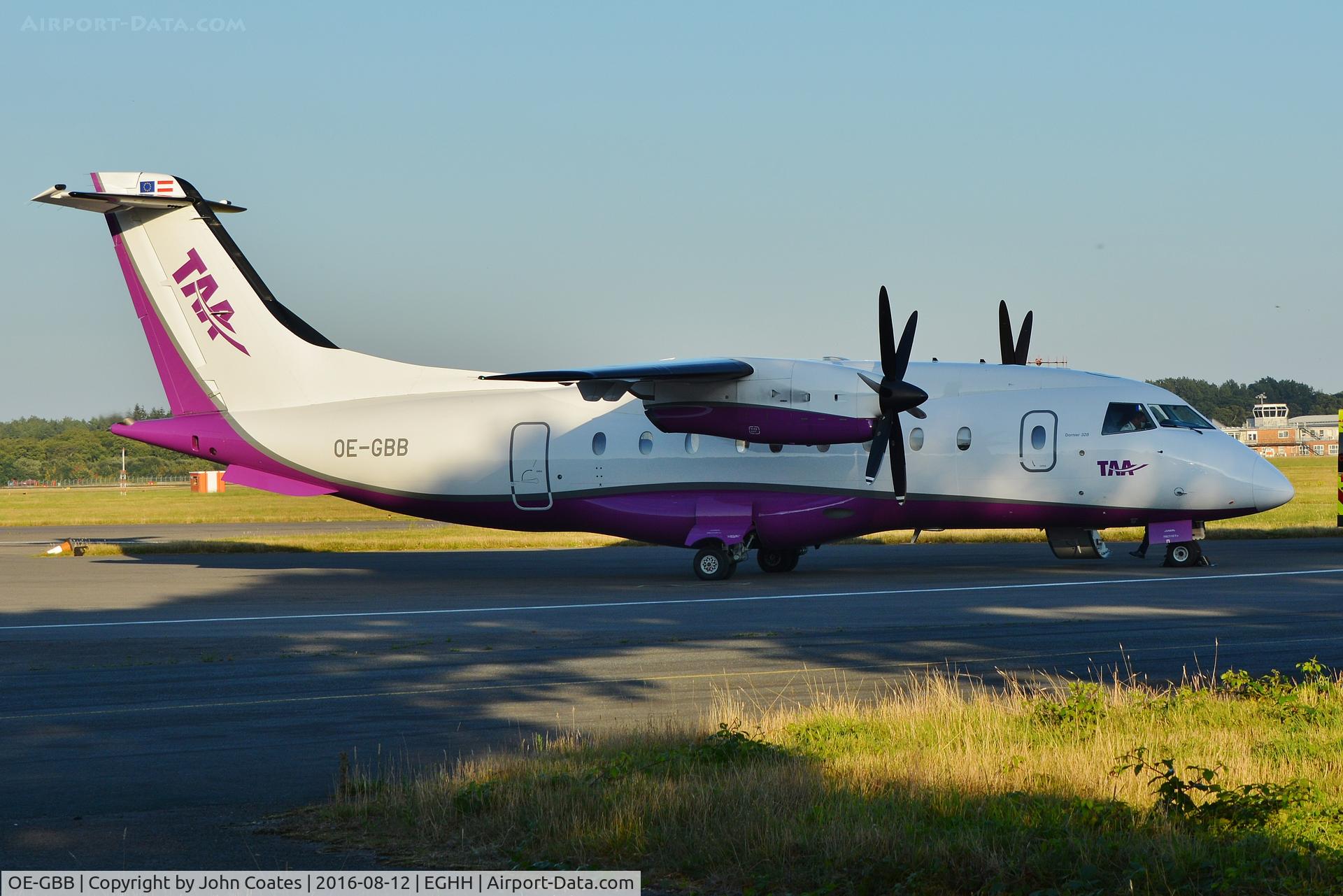 OE-GBB, 1996 Dornier 328-110 C/N 3078, Tyrol Air Ambulance parked at Signatures