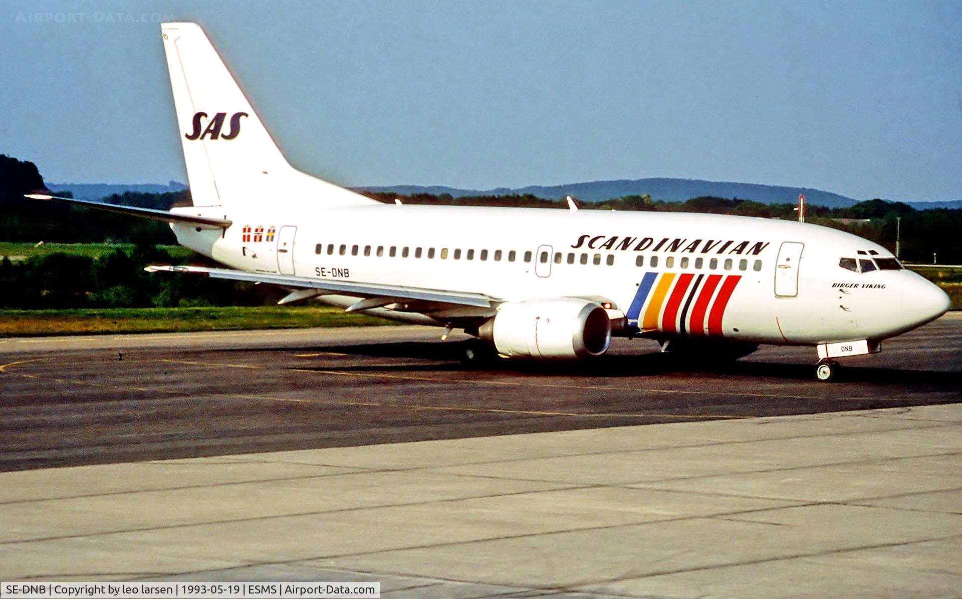 SE-DNB, 1990 Boeing 737-59D C/N 24695, Malmoe 19.5.93