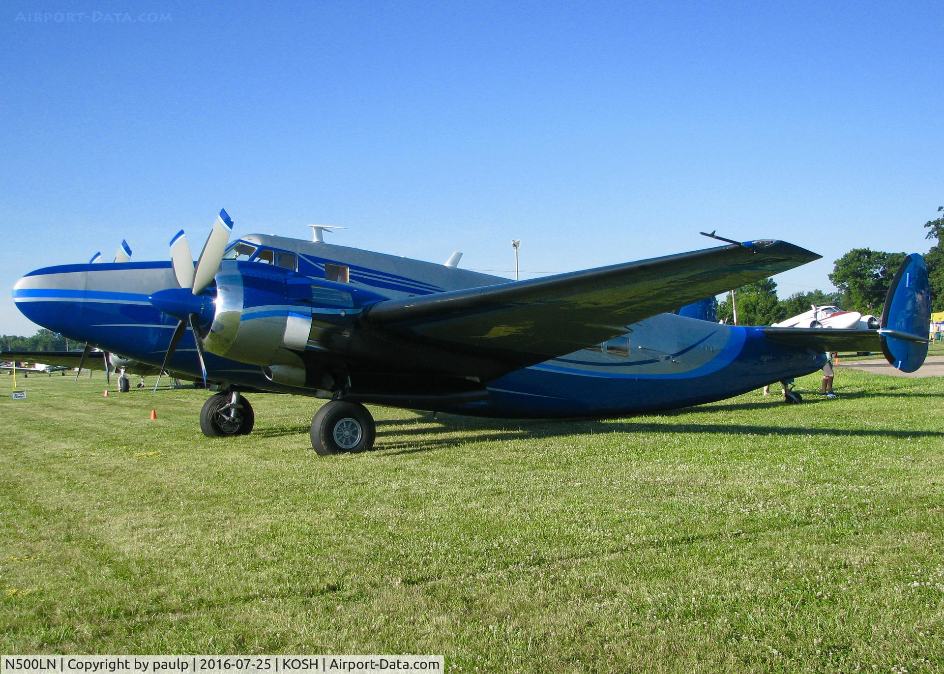 N500LN, 1960 Howard (Lockheed) 500 (PV-1/B-34 Ventura) C/N 5560/49, AirVenture 2016.