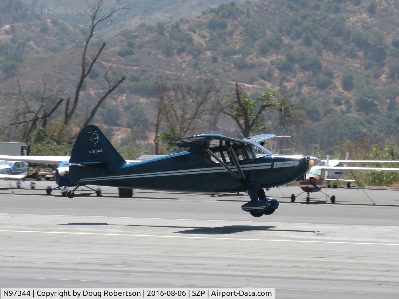 N97344, 1946 Universal Stinson 108 Voyager C/N 108-344, 1946 Universal Stinson 108 VOYAGER, Franklin 6A4165 165 Hp, stunning condition/appearance, flaps landing Rwy 22