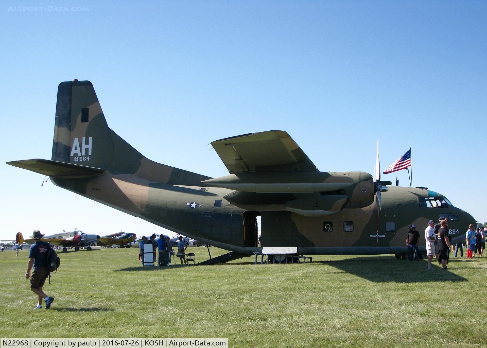 N22968, 1954 Fairchild C-123K Provider C/N 20113, AirVenture 2016.