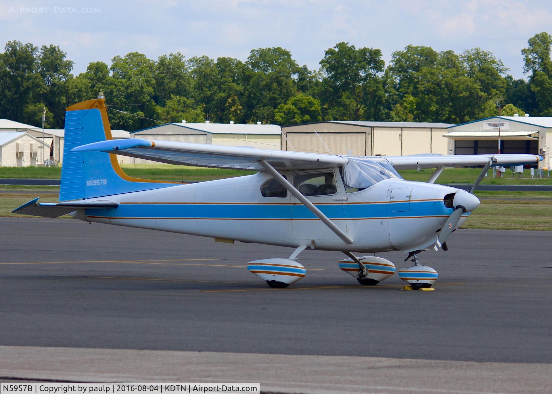 N5957B, 1956 Cessna 182A Skylane C/N 33957, At Downtown Shreveport.