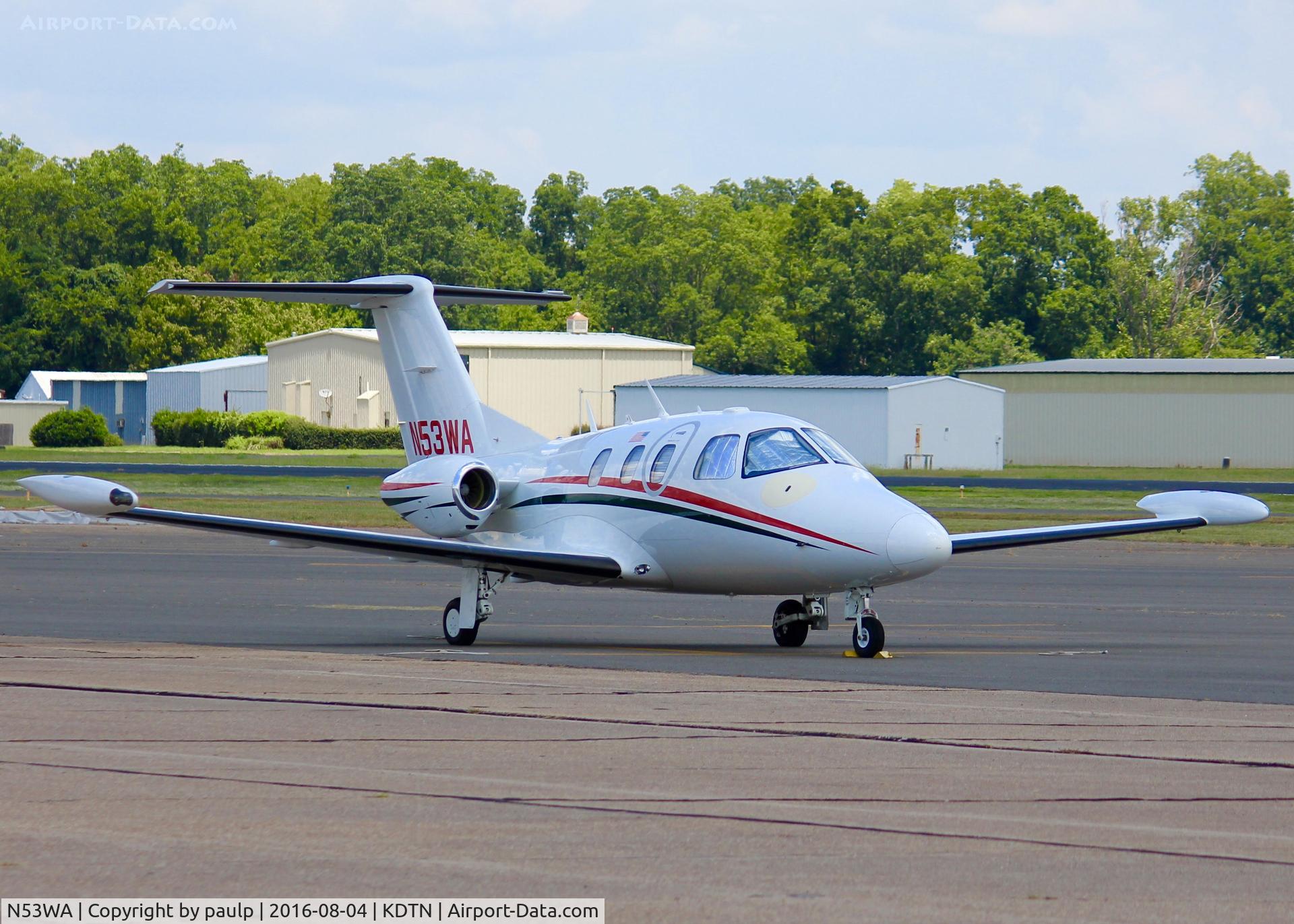 N53WA, 2007 Eclipse Aviation Corp EA500 C/N 000044, At Downtown Shreveport.