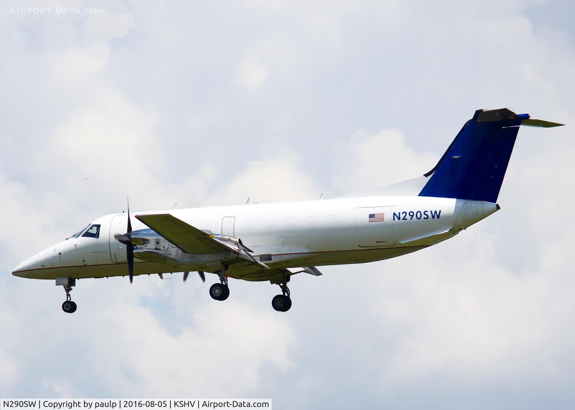 N290SW, 1996 Embraer EMB-120ER Brasilia C/N 120317, At Shreveport Regional.