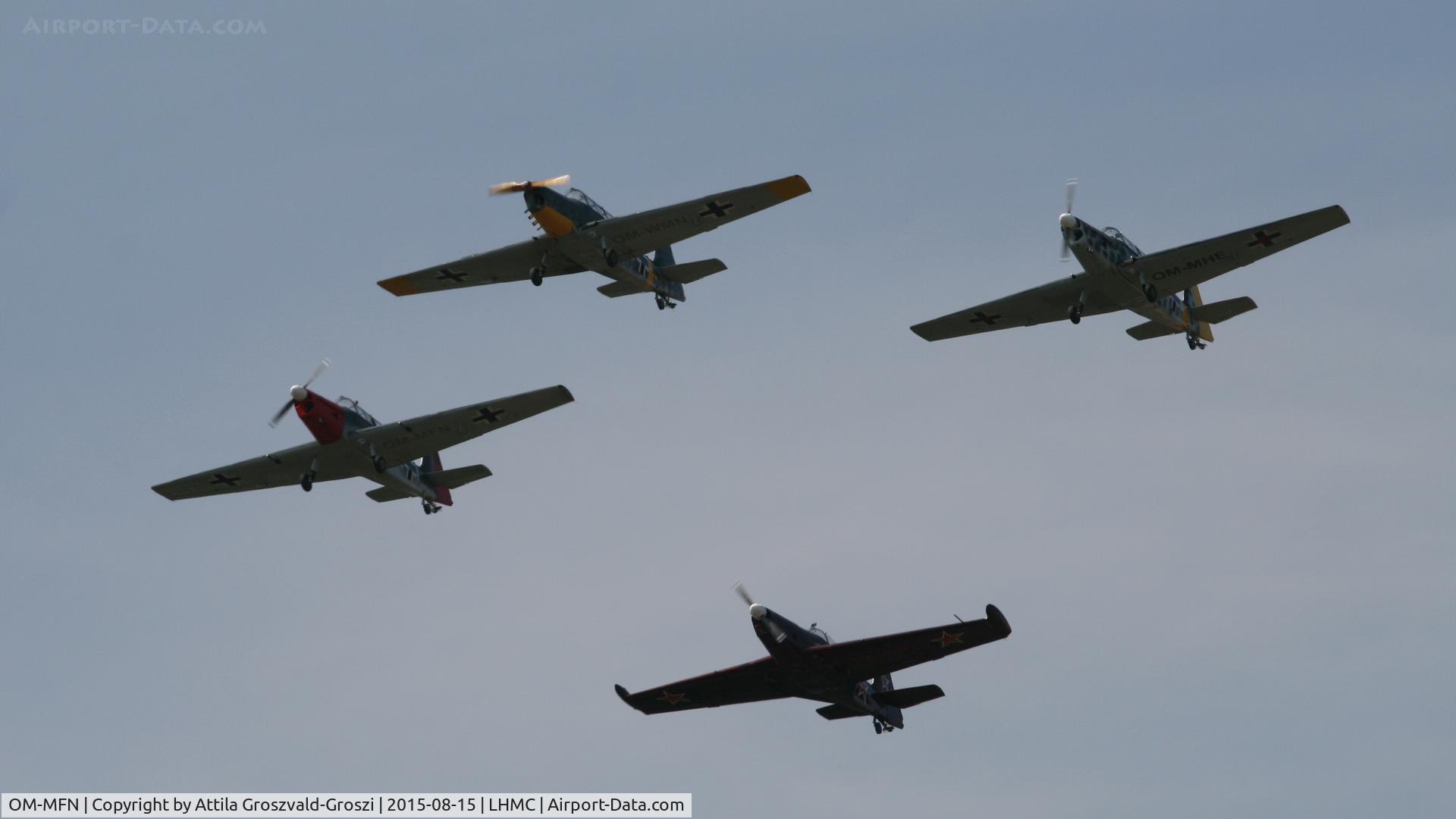 OM-MFN, Zlín Z-226MS Trener C/N 158, Miskolc Airport - Airshow 2015 - in convoys of simulation participants planes