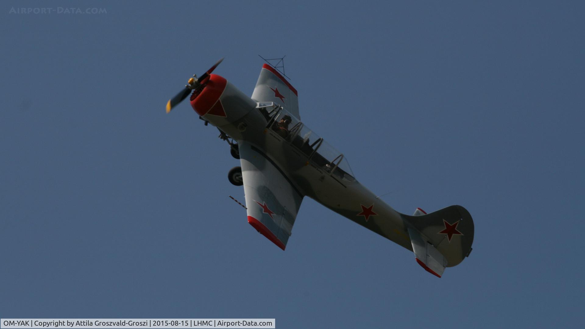 OM-YAK, 1996 Yakovlev (Aerostar) Yak-52 C/N 9611910, Miskolc Airport - Airshow 2015 - Flight Simulation War