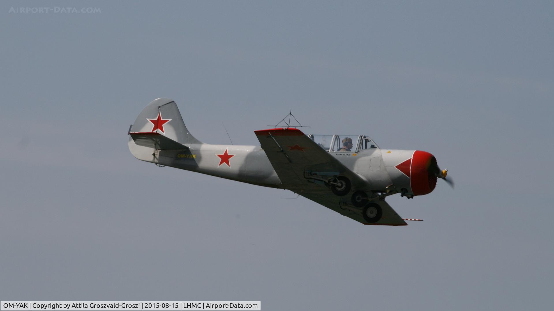 OM-YAK, 1996 Yakovlev (Aerostar) Yak-52 C/N 9611910, Miskolc Airport - Airshow 2015 - Flight Simulation War