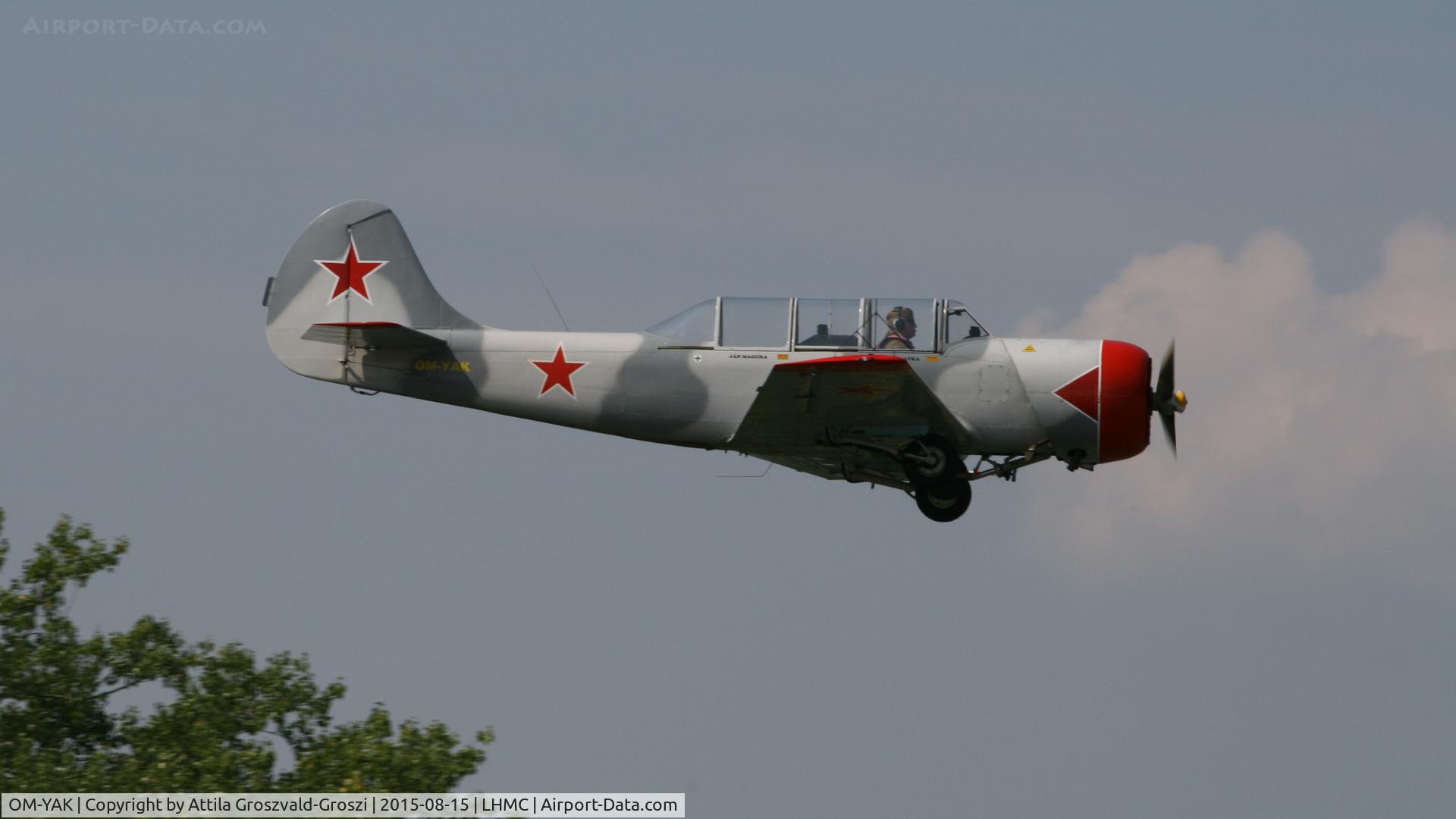 OM-YAK, 1996 Yakovlev (Aerostar) Yak-52 C/N 9611910, Miskolc Airport - Airshow 2015 - Flight Simulation War