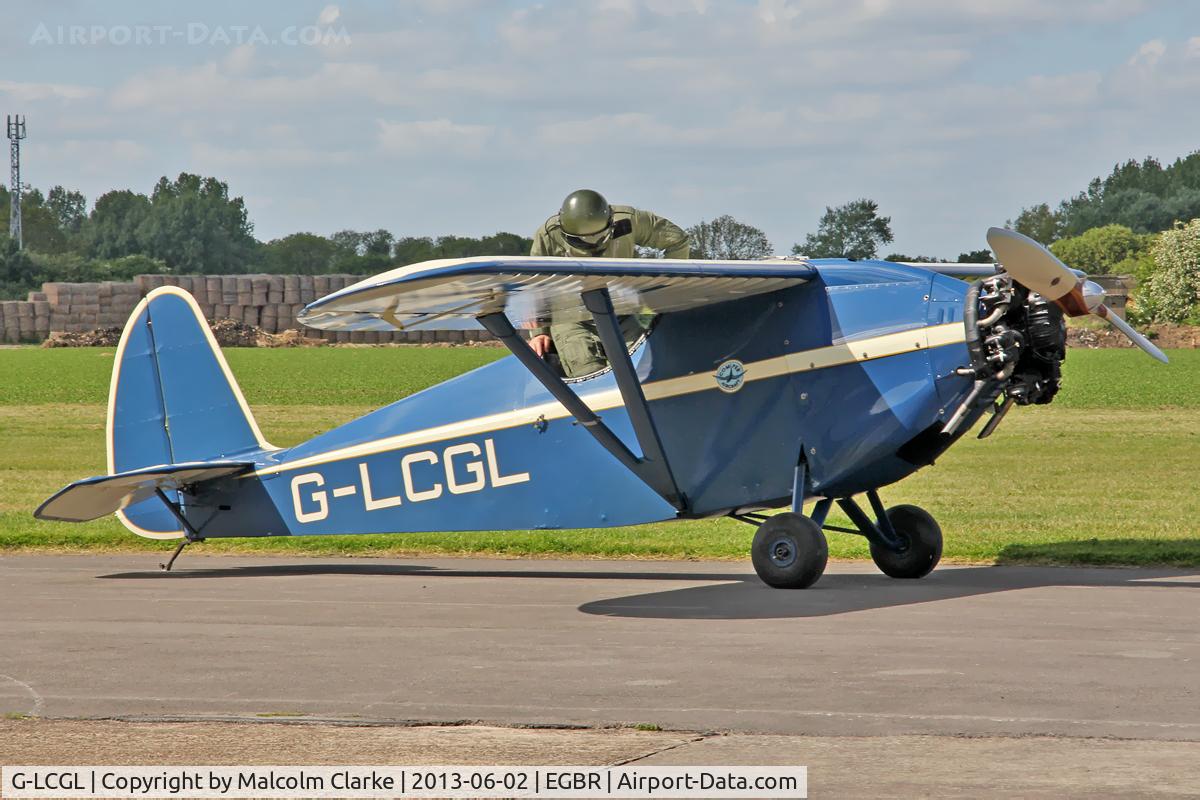 G-LCGL, 1993 Comper CLA7 Swift Replica C/N PFA 103-11089, Comper CLA7 Swift Replica at The Real Aeroplane Company's Jolly June Jaunt, Breighton Airfield, June 2nd 2013.