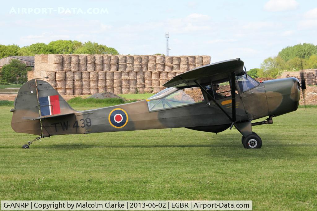 G-ANRP, 1945 Taylorcraft J Auster 5 C/N 1789, Taylorcraft J Auster 5 at The Real Aeroplane Company's Jolly June Jaunt, Breighton Airfield, 2013.
