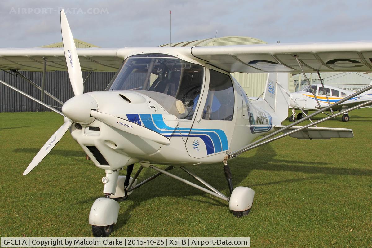 G-CEFA, 2007 Comco Ikarus C42 FB UK C/N PFA 322-14570, Ikarus C42 FB UK at Fishburn Airfield, October 25th 2015.