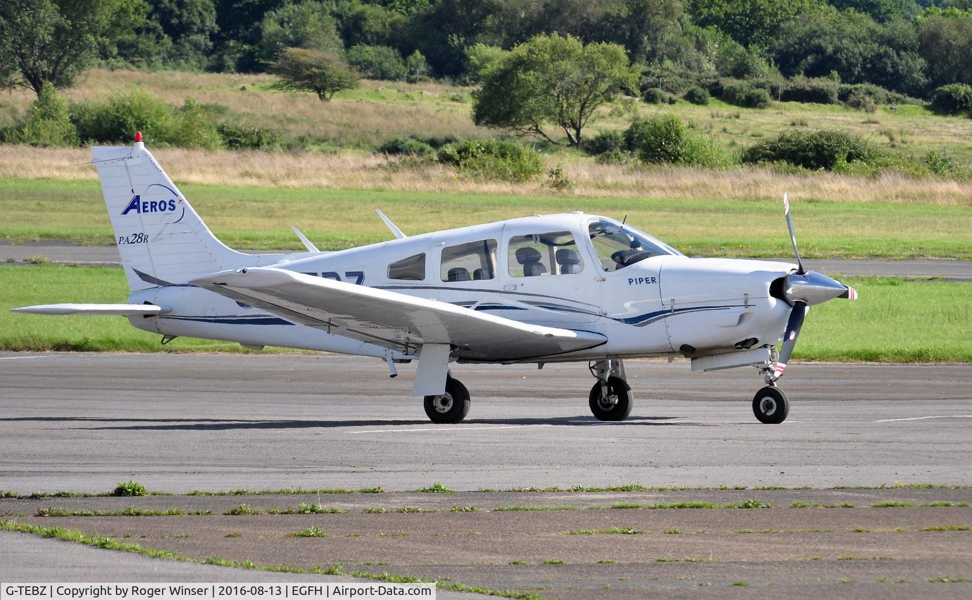 G-TEBZ, 1977 Piper PA-28R-201 Cherokee Arrow III C/N 28R-7737050, Visiting Arrow III