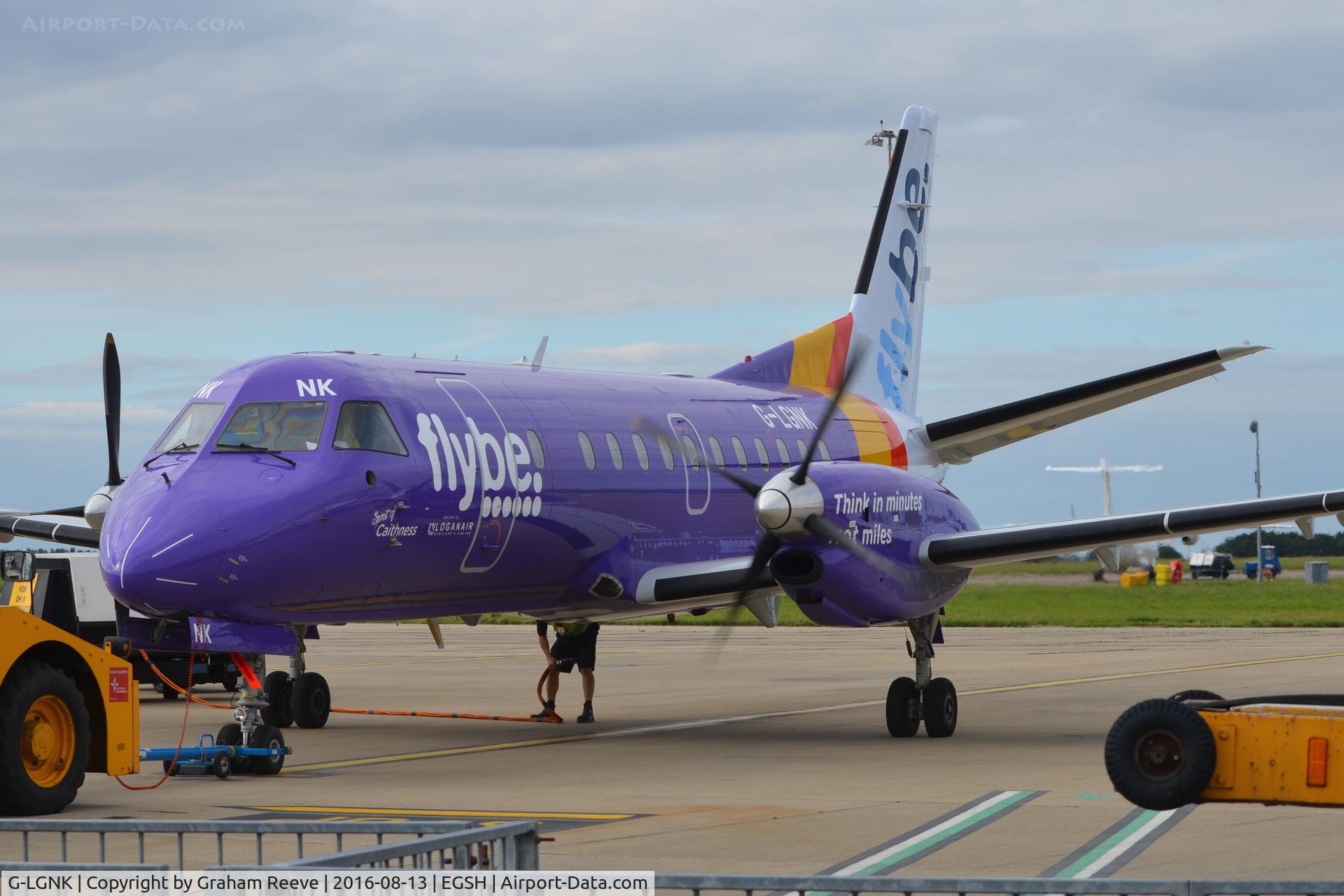 G-LGNK, 1990 Saab 340B C/N 340B-185, Freshly resprayed.