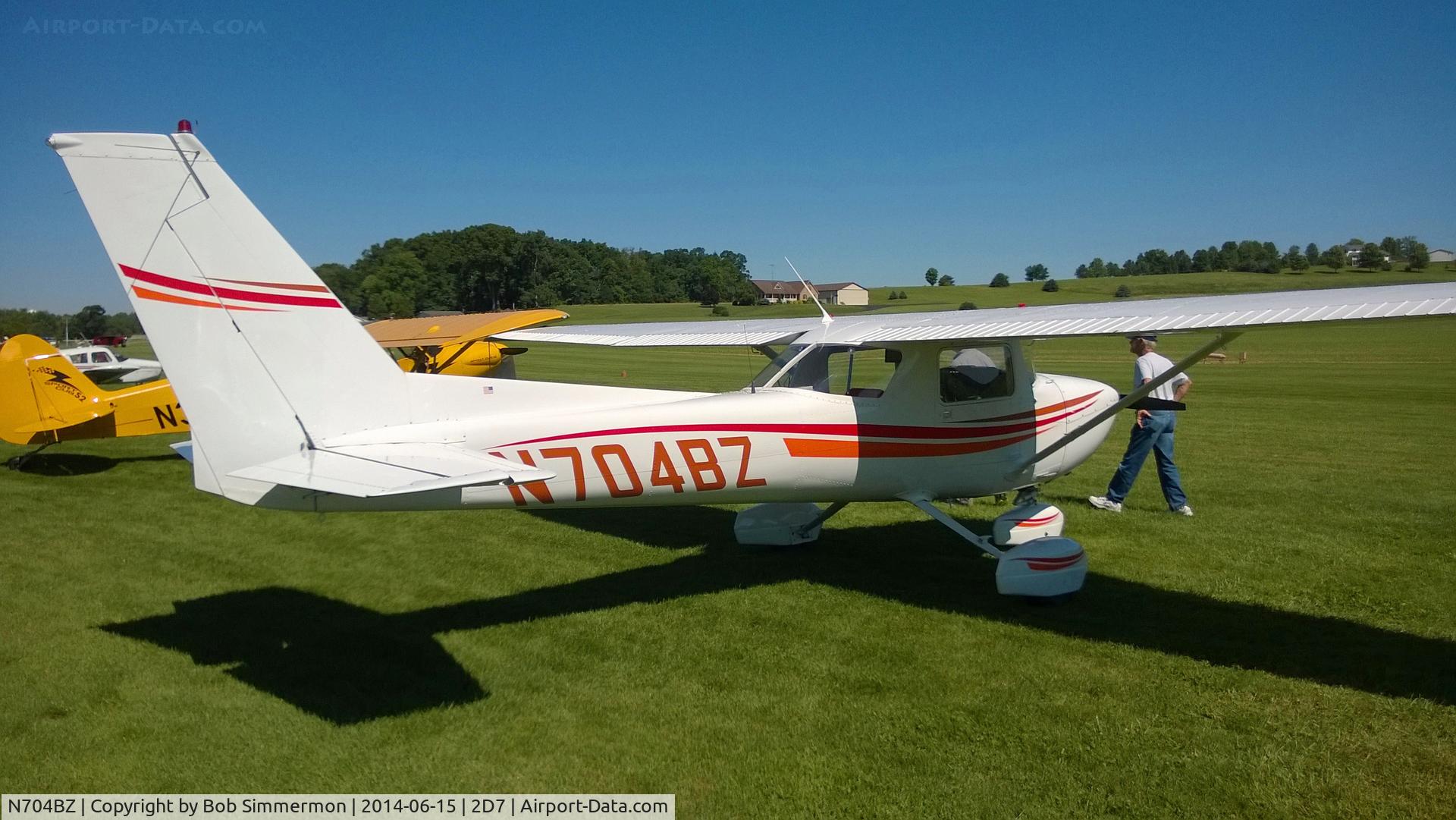 N704BZ, 1976 Cessna 150M C/N 15078494, Father's Day fly-in at Beach City, Ohio