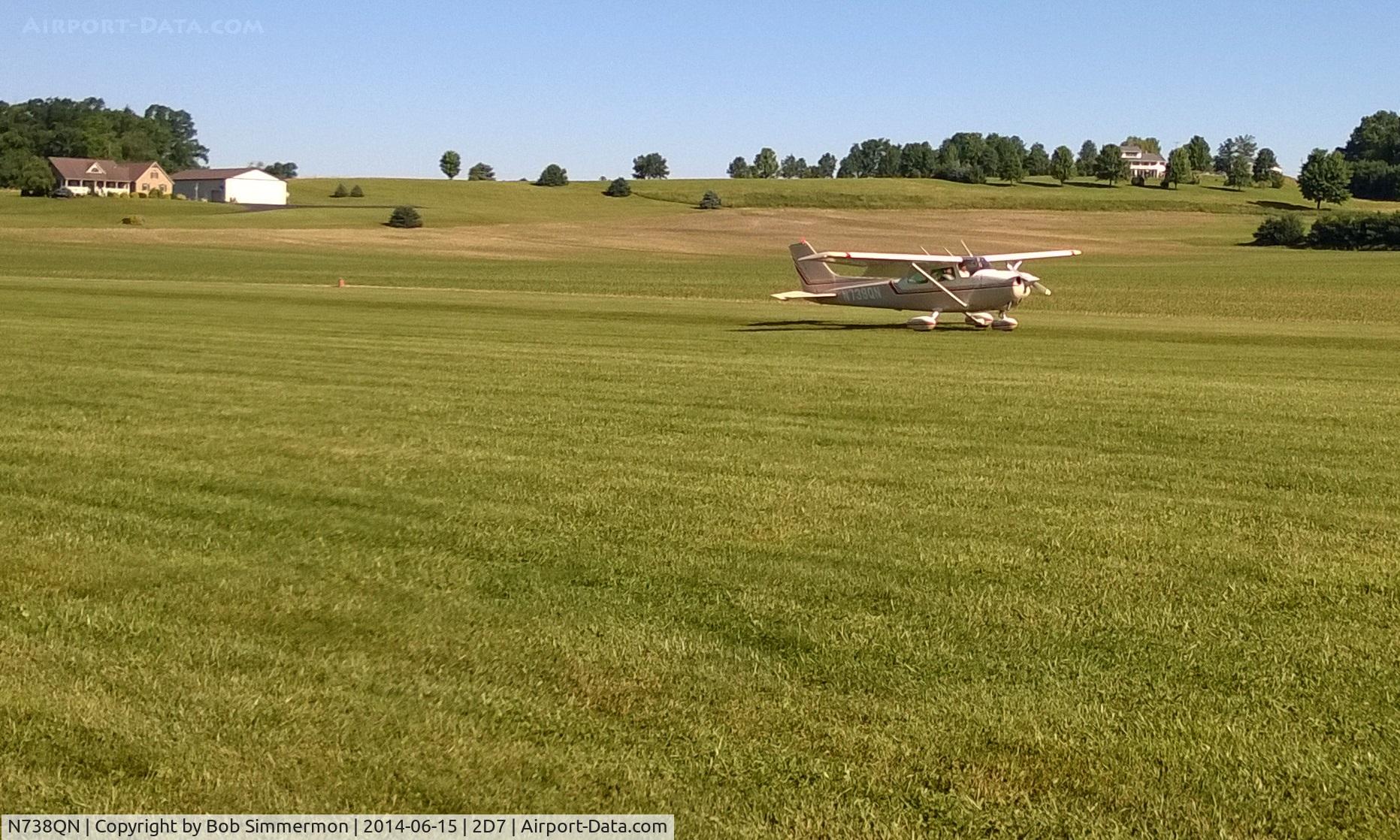 N738QN, 1977 Cessna 172N C/N 17270156, Father's Day fly-in at Beach City, Ohio