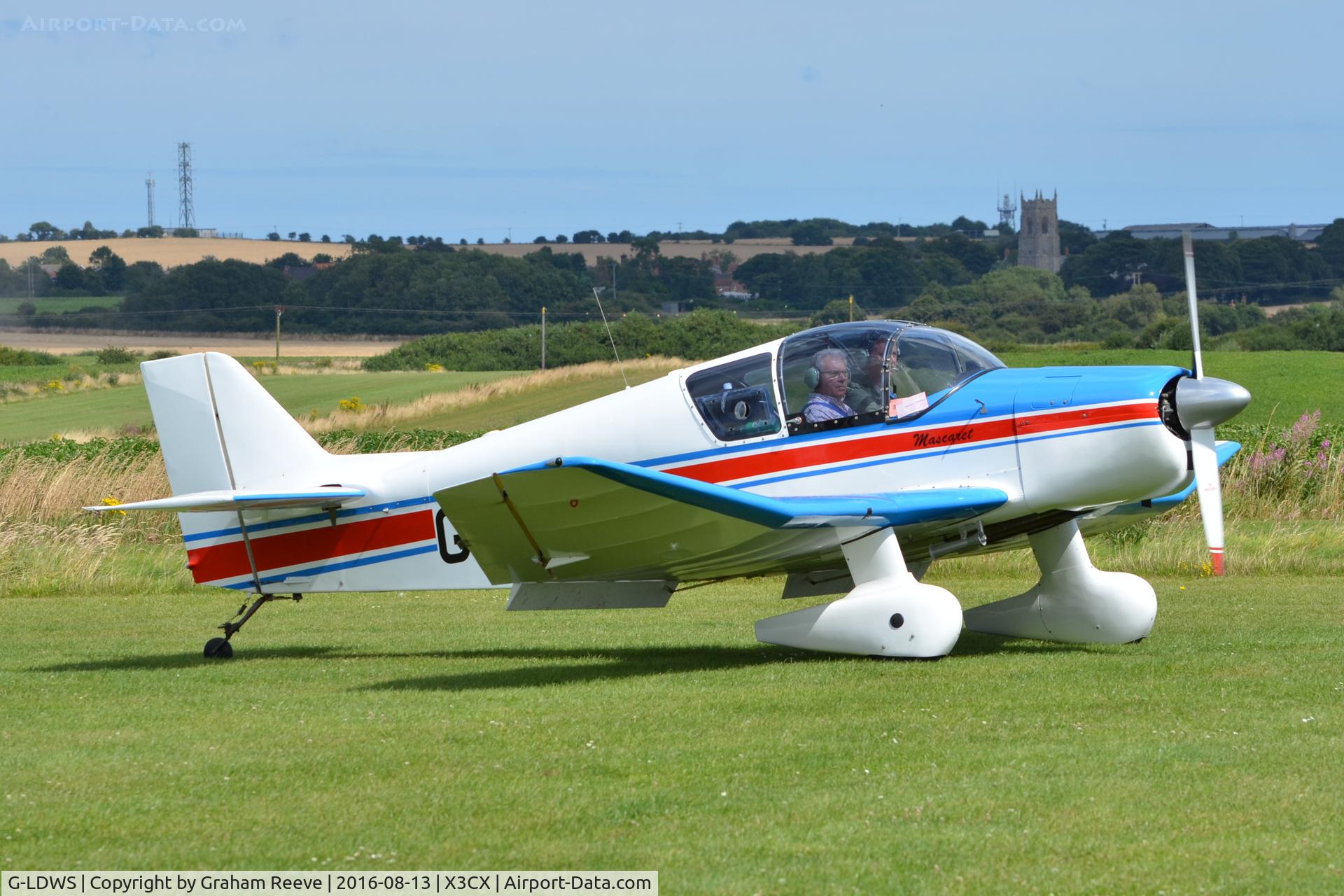 G-LDWS, 1964 SAN Jodel D-150 Mascaret C/N 48, Just landed at Northrepps.