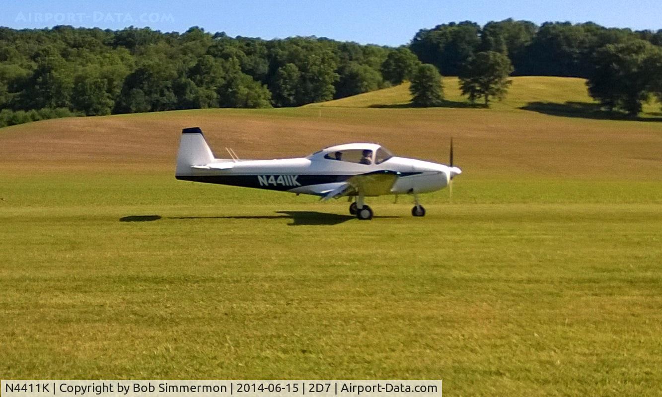 N4411K, 1948 Ryan Navion C/N NAV-4-1411, Father's Day fly-in at Beach City, Ohio