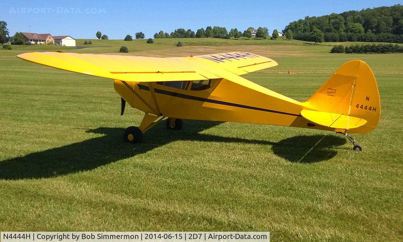 N4444H, 1948 Piper PA-15 Vagabond Vagabond C/N 15-233, Father's Day fly-in at Beach City, Ohio