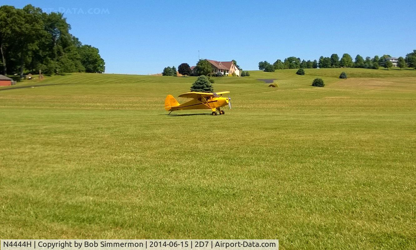 N4444H, 1948 Piper PA-15 Vagabond Vagabond C/N 15-233, Father's Day fly-in at Beach City, Ohio