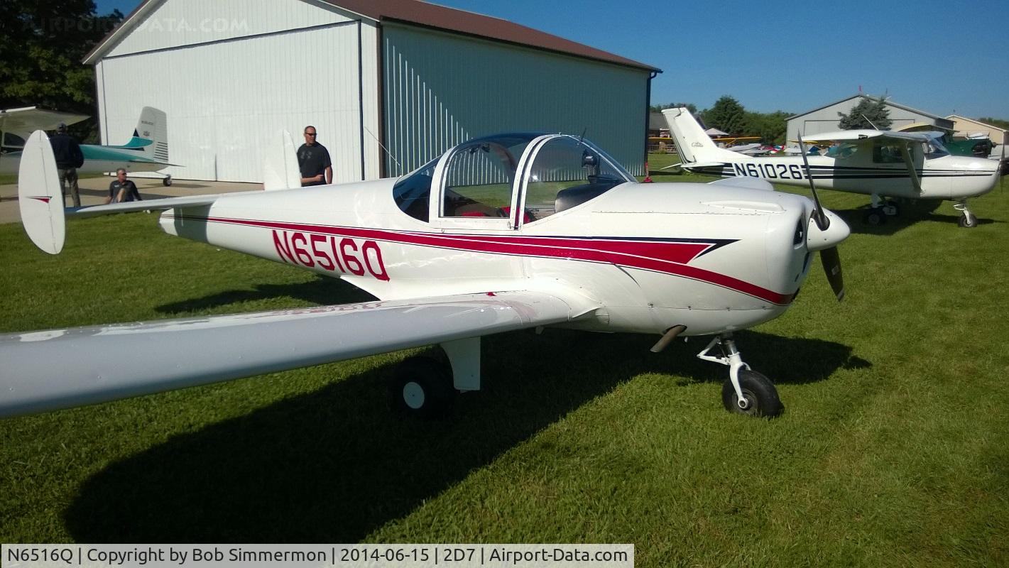 N6516Q, 1966 Alon A2 Aircoupe C/N A-116, Father's Day fly-in at Beach City, Ohio