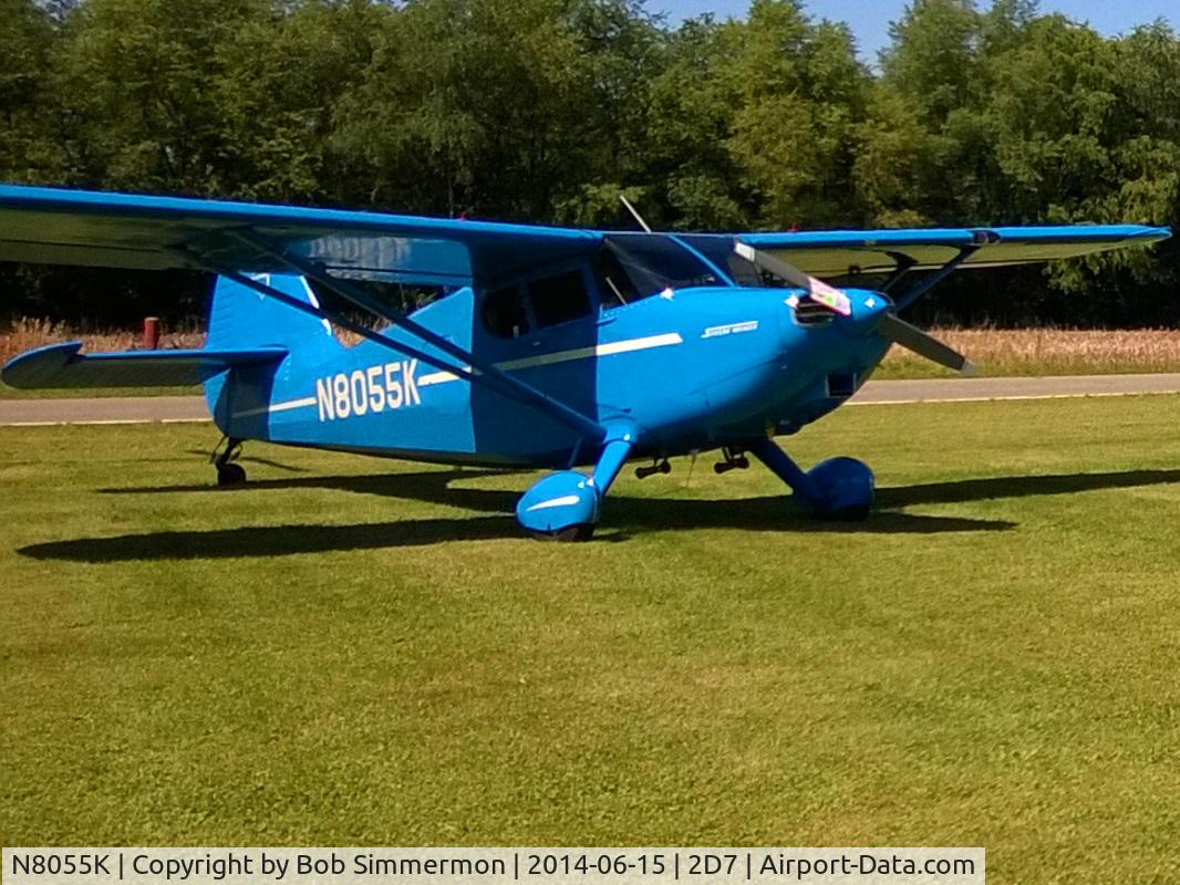 N8055K, 1947 Stinson 108-2 Voyager C/N 108-3055, Father's Day fly-in at Beach City, Ohio