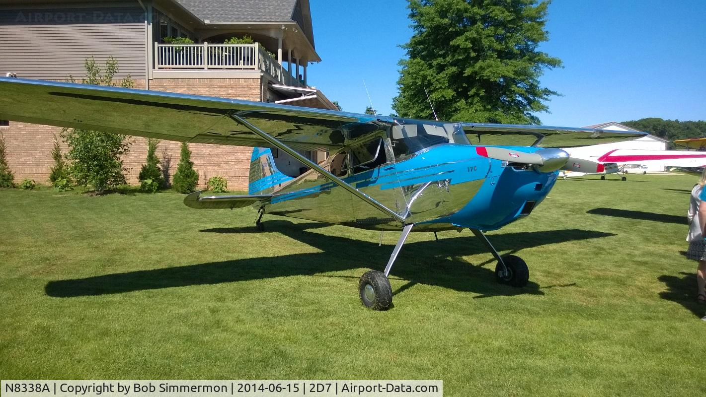 N8338A, 1952 Cessna 170B C/N 25190, Father's Day fly-in at Beach City, Ohio