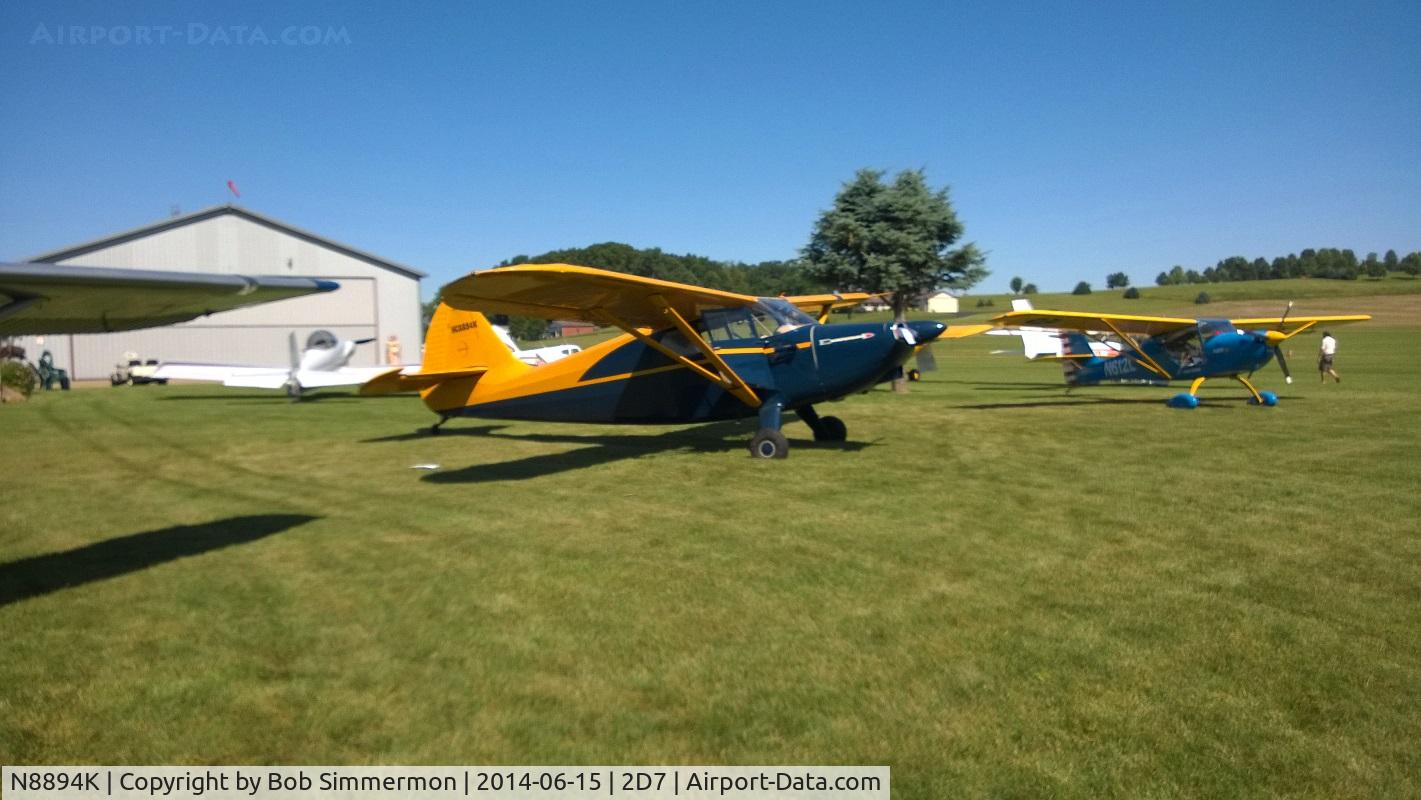 N8894K, 1947 Stinson 108-1 Voyager C/N 108-1894, Father's Day fly-in at Beach City, Ohio
