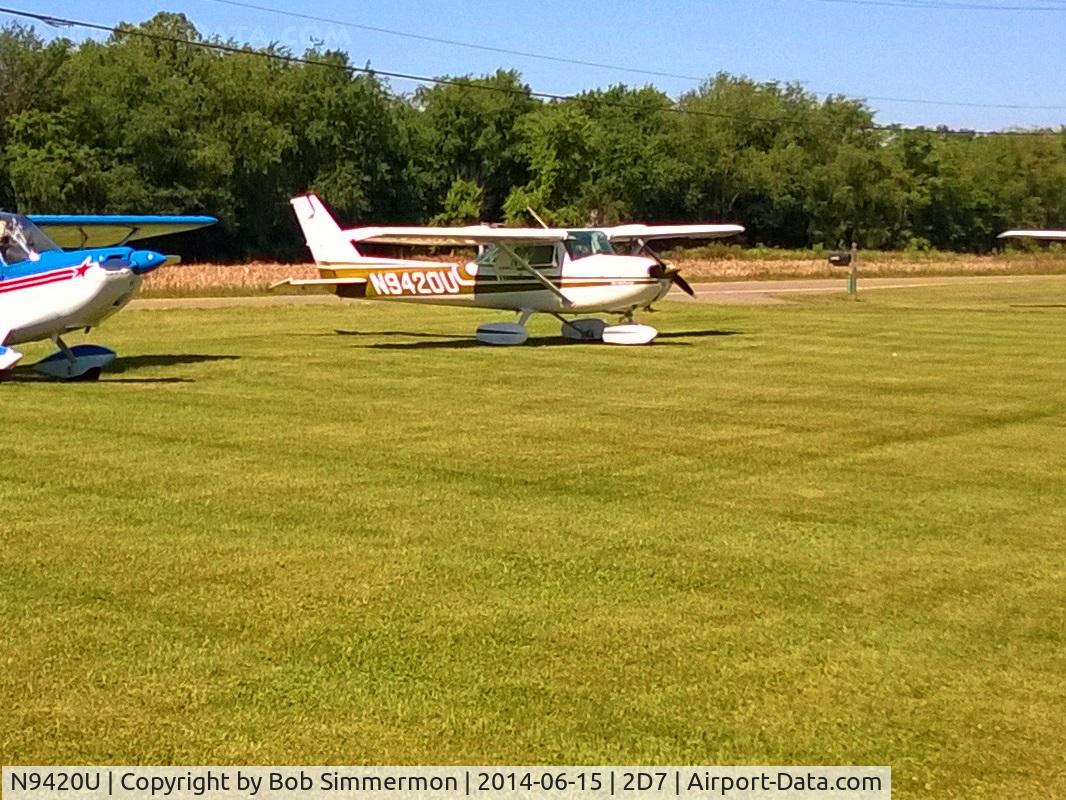 N9420U, 1976 Cessna 150M C/N 15078368, Father's Day fly-in at Beach City, Ohio