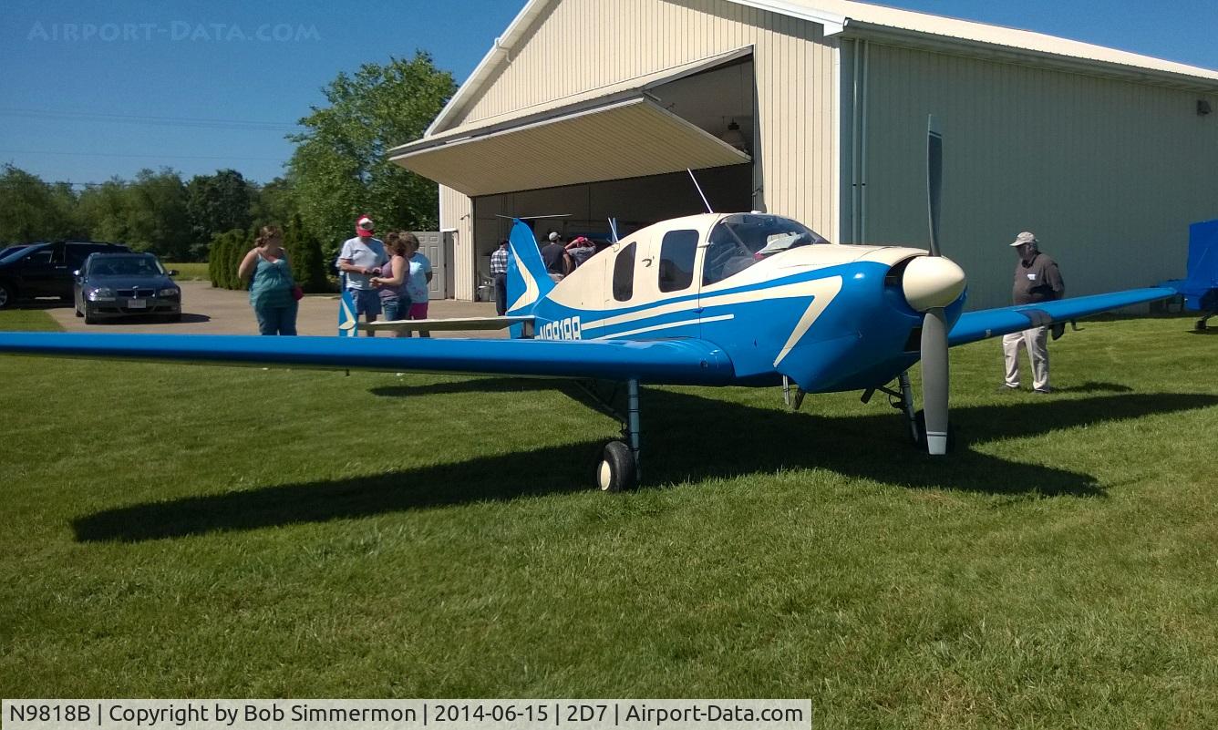 N9818B, 1958 Bellanca 14-19-2 Cruisair Senior C/N 4070, Father's Day fly-in at Beach City, Ohio