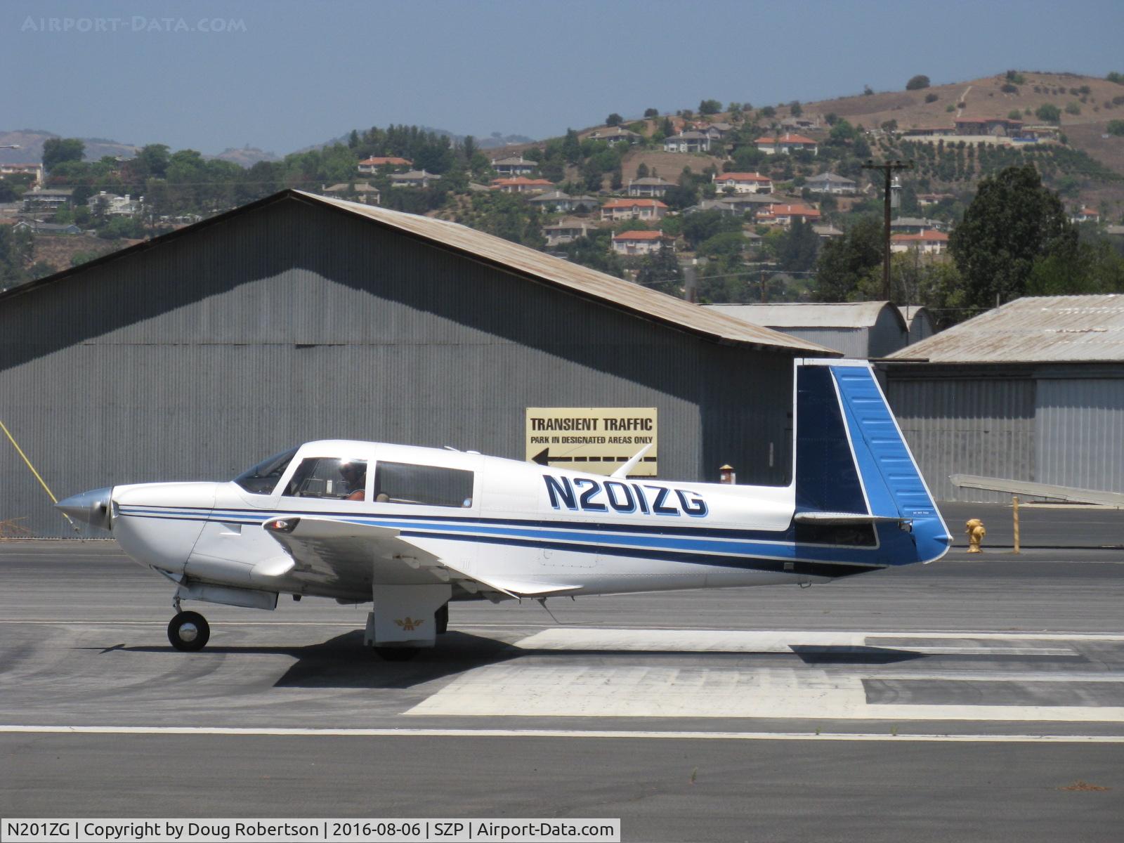 N201ZG, 1978 Mooney M20J 201 C/N 24-0640, 1978 Mooney M20J 201, Lycoming IO-360-A3B6D 200 Hp, takeoff roll Rwy 22