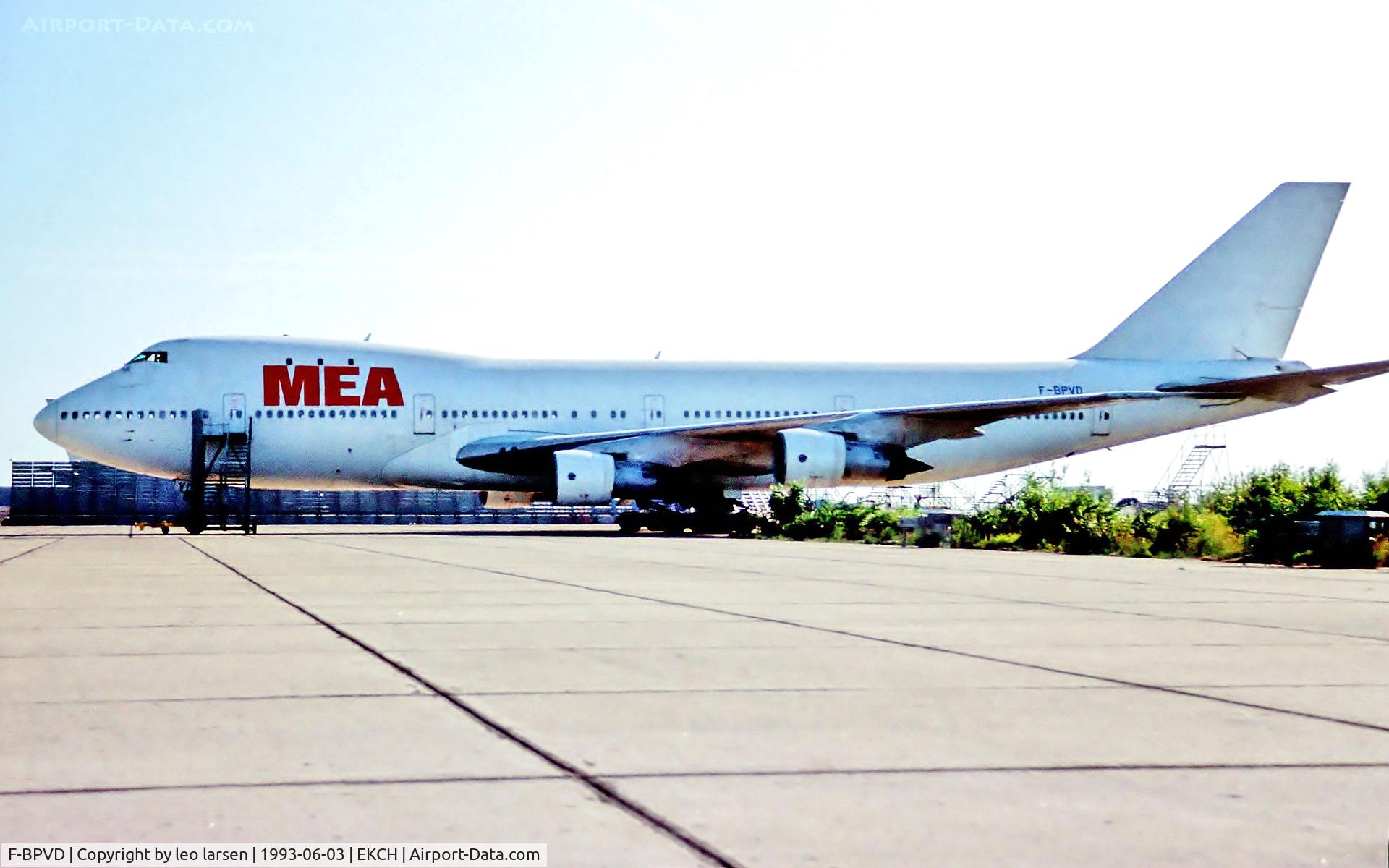 F-BPVD, 1970 Boeing 747-128 C/N 19752, Copenhagen 3.6.93 lsd to M E A.