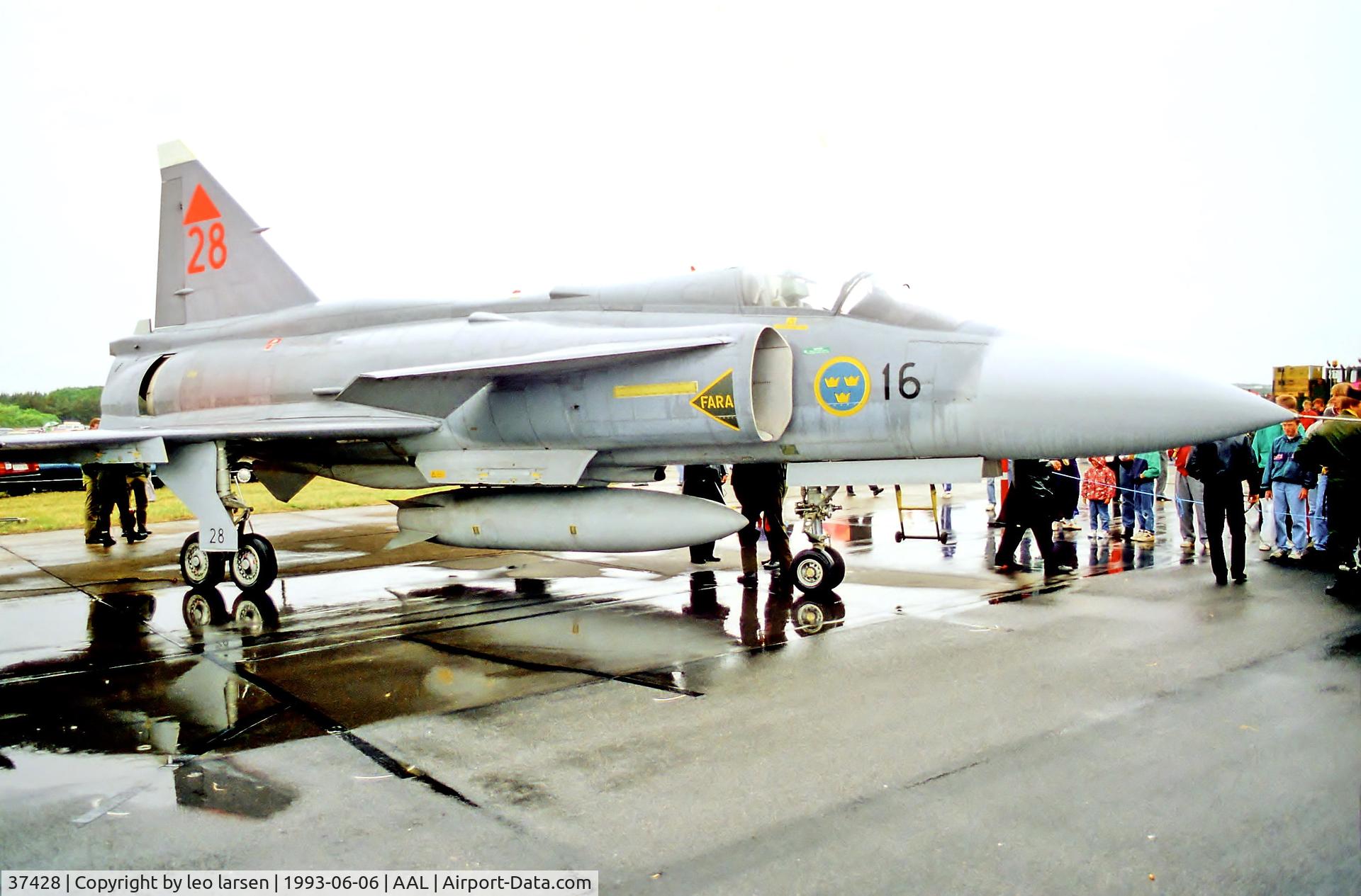 37428, Saab JA 37DI Viggen C/N 37428, Aalborg RDAF open house 6.6.93