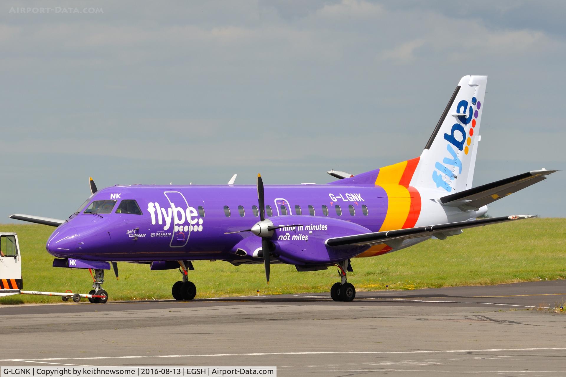 G-LGNK, 1990 Saab 340B C/N 340B-185, Towed from spray shop in latest colour scheme.