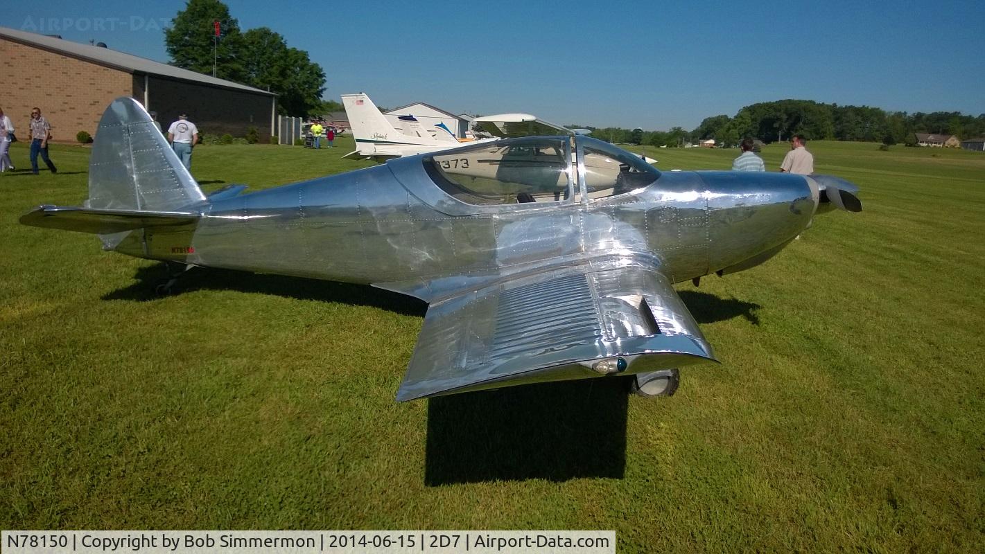 N78150, 1946 Globe GC-1B Swift C/N 2150, Father's Day fly-in at Beach City, Ohio