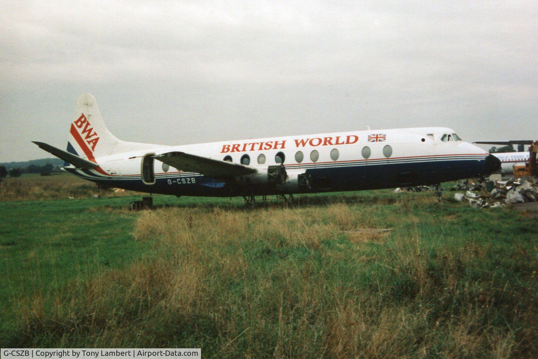 G-CSZB, 1957 Vickers Viscount 804 C/N 248, Southend 1998