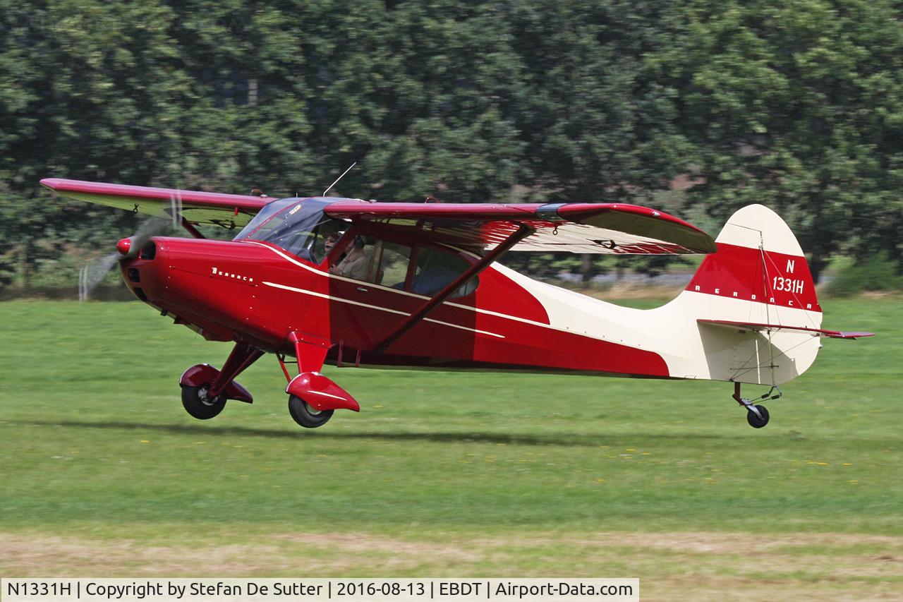 N1331H, 1949 Aeronca 15AC Sedan C/N 15AC-371, Schaffen Oldtimer Fly in 2016.