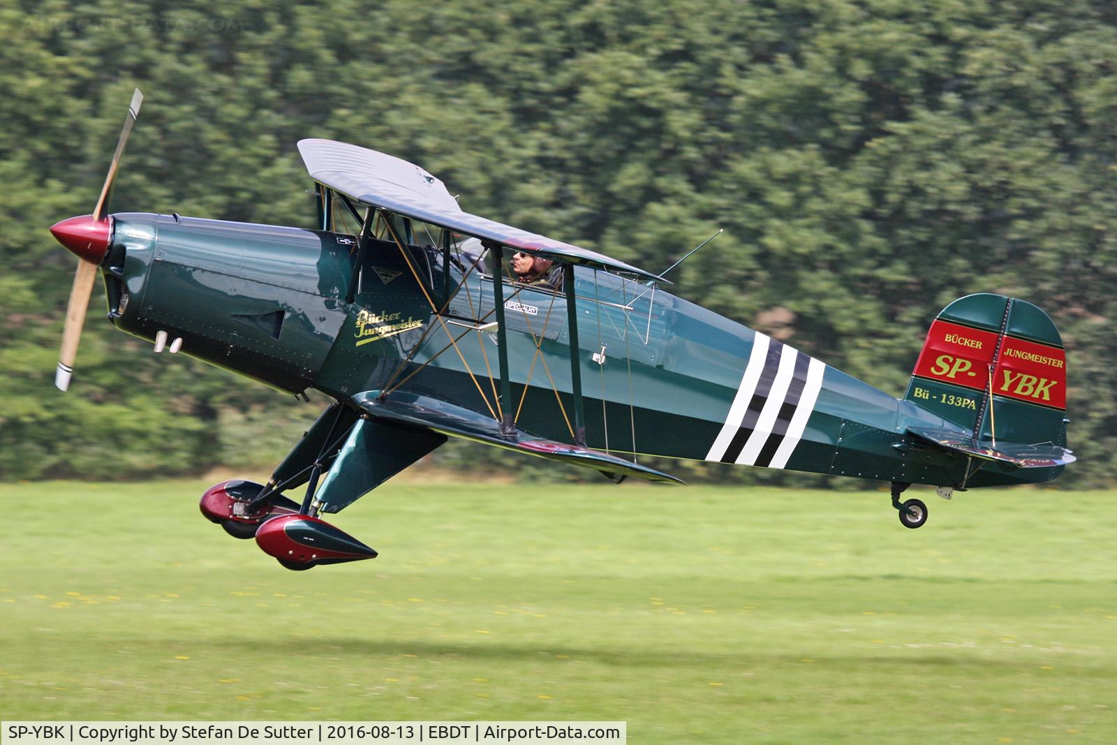 SP-YBK, Bucker Bu-133PA Jungmeister C/N T-131.201, Schaffen Oldtimer Fly in 2016. First picture.