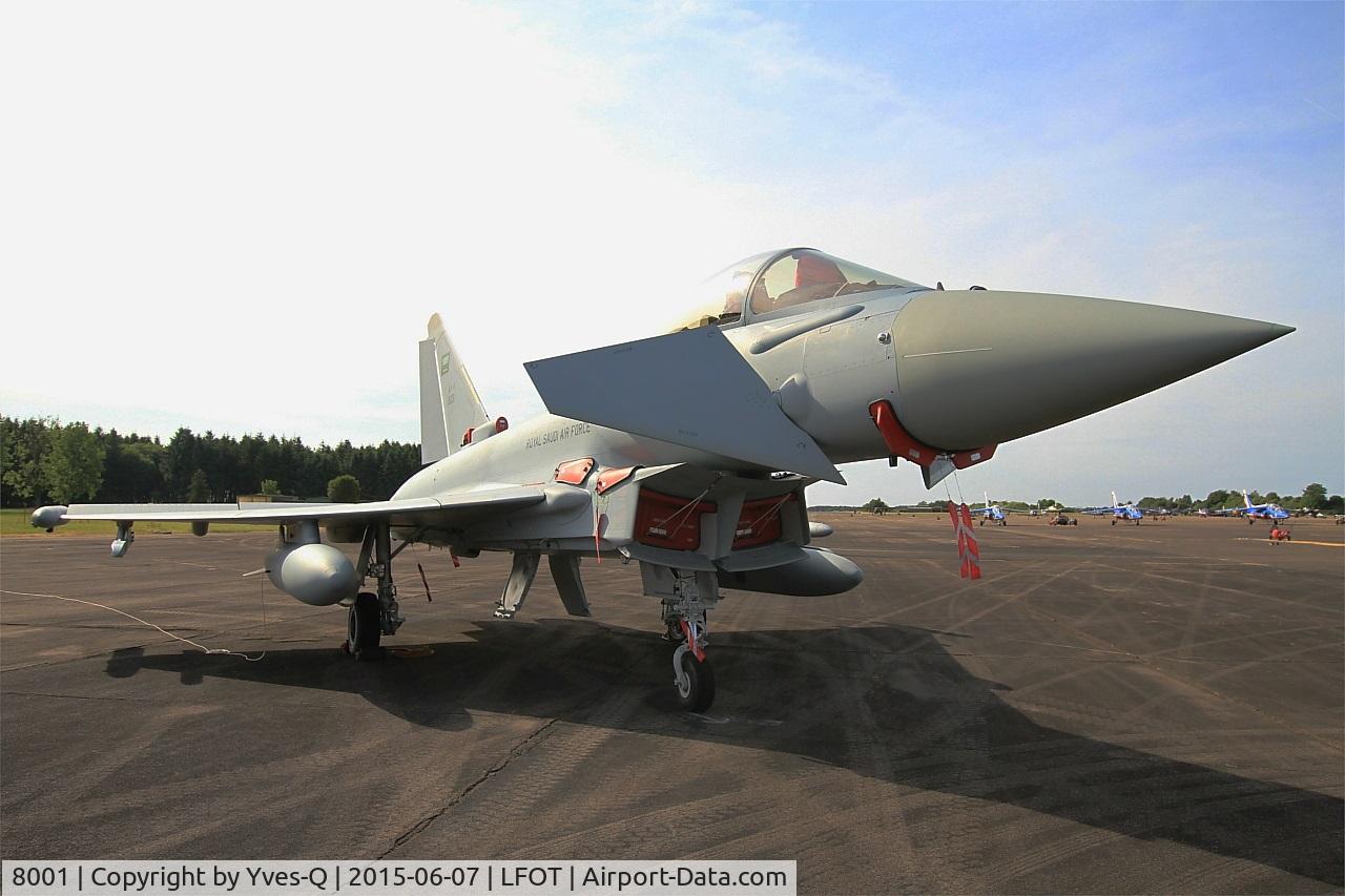 8001, 2015 Eurofighter EF-2000 Typhoon C/N CS031/445, Royal Saudi Air Force Eurofighter EF-2000 Typhoon, Static display, Tours-St Symphorien Air Base 705 (LFOT-TUF) Open day 2015