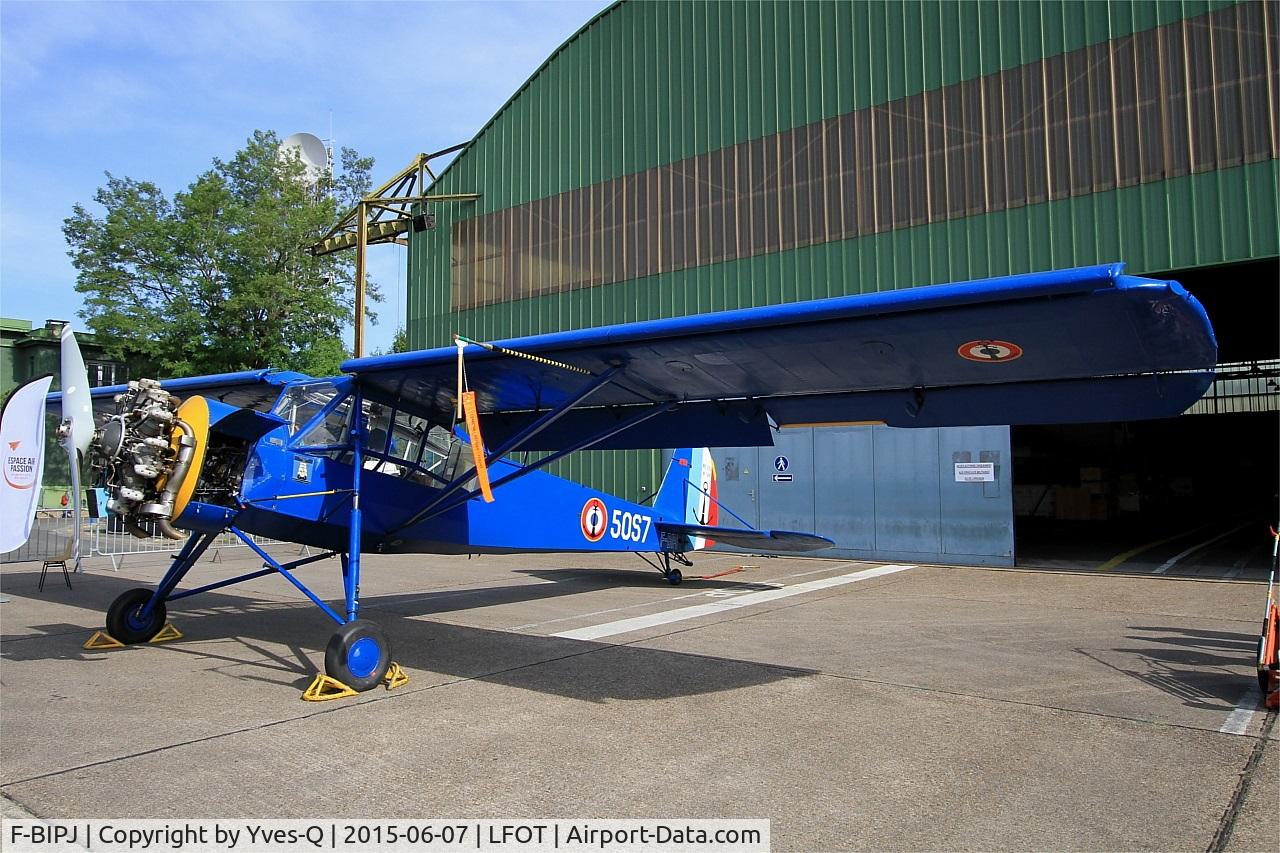 F-BIPJ, Morane-Saulnier MS-505 Criquet C/N 149, Morane-Saulnier MS-505 Criquet, Static display, Tours-St Symphorien Air Base 705 (LFOT-TUF) Open day 2015