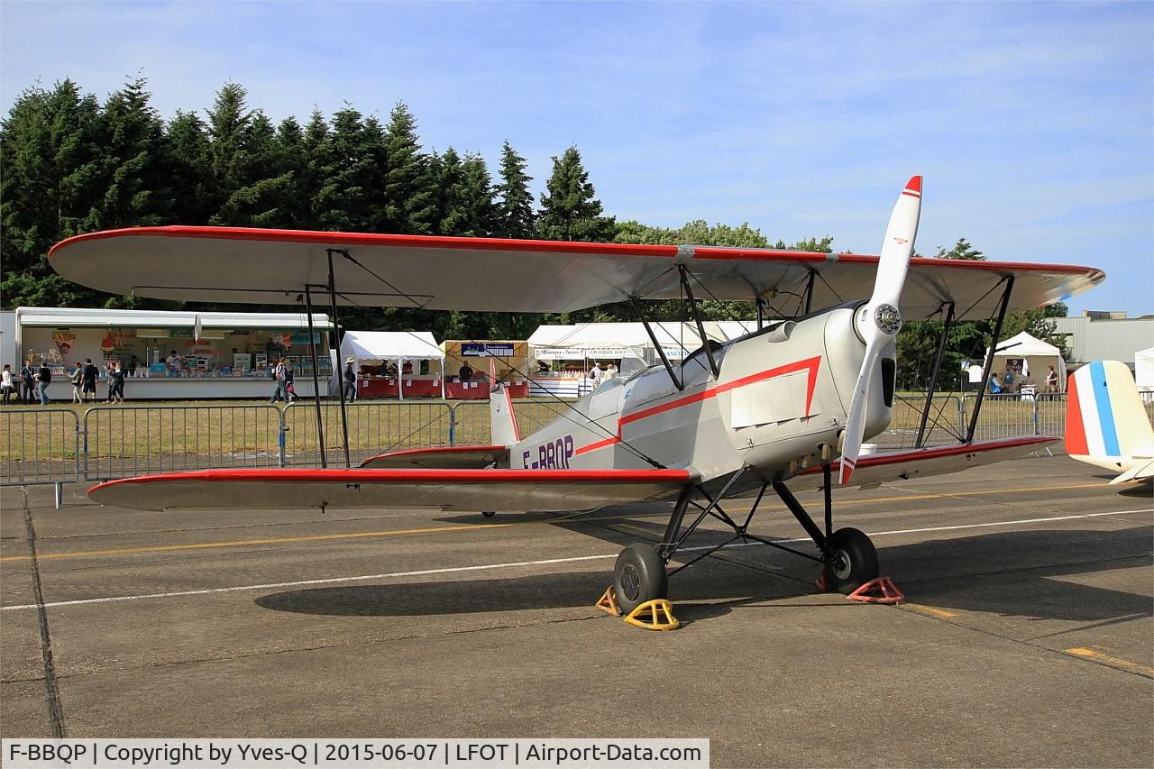 F-BBQP, Nord Stampe SV-4C C/N 191, Nord Stampe SV-4C, Displayed at Tours-St Symphorien Air Base 705 (LFOT-TUF) Open day 2015