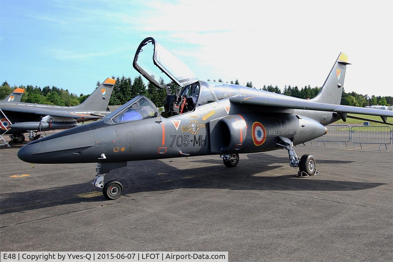 E48, Dassault-Dornier Alpha Jet E C/N E48, Dassault-Dornier Alpha Jet E, Static display, Tours-St Symphorien Air Base 705 (LFOT-TUF) Open day 2015