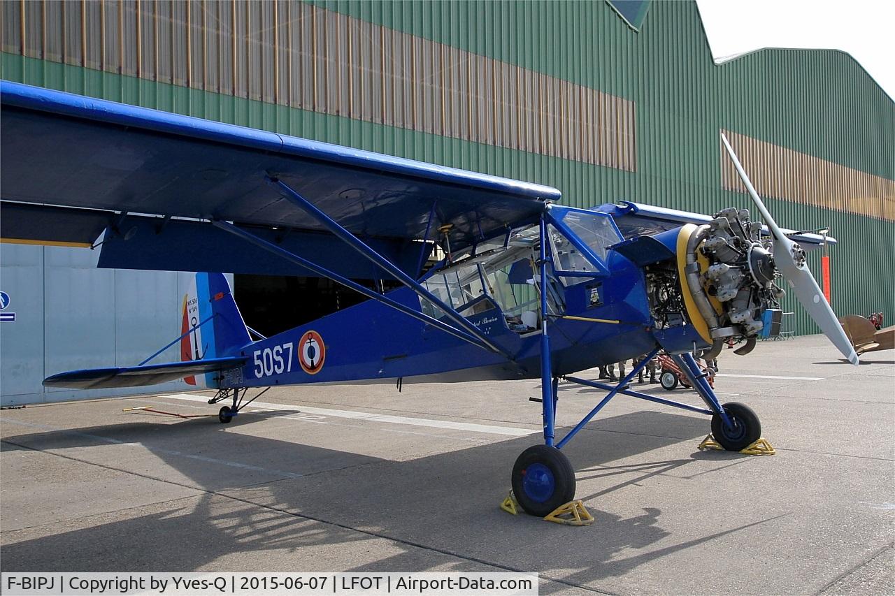 F-BIPJ, Morane-Saulnier MS-505 Criquet C/N 149, Morane-Saulnier MS-505 Criquet, Static display, Tours-St Symphorien Air Base 705 (LFOT-TUF) Open day 2015